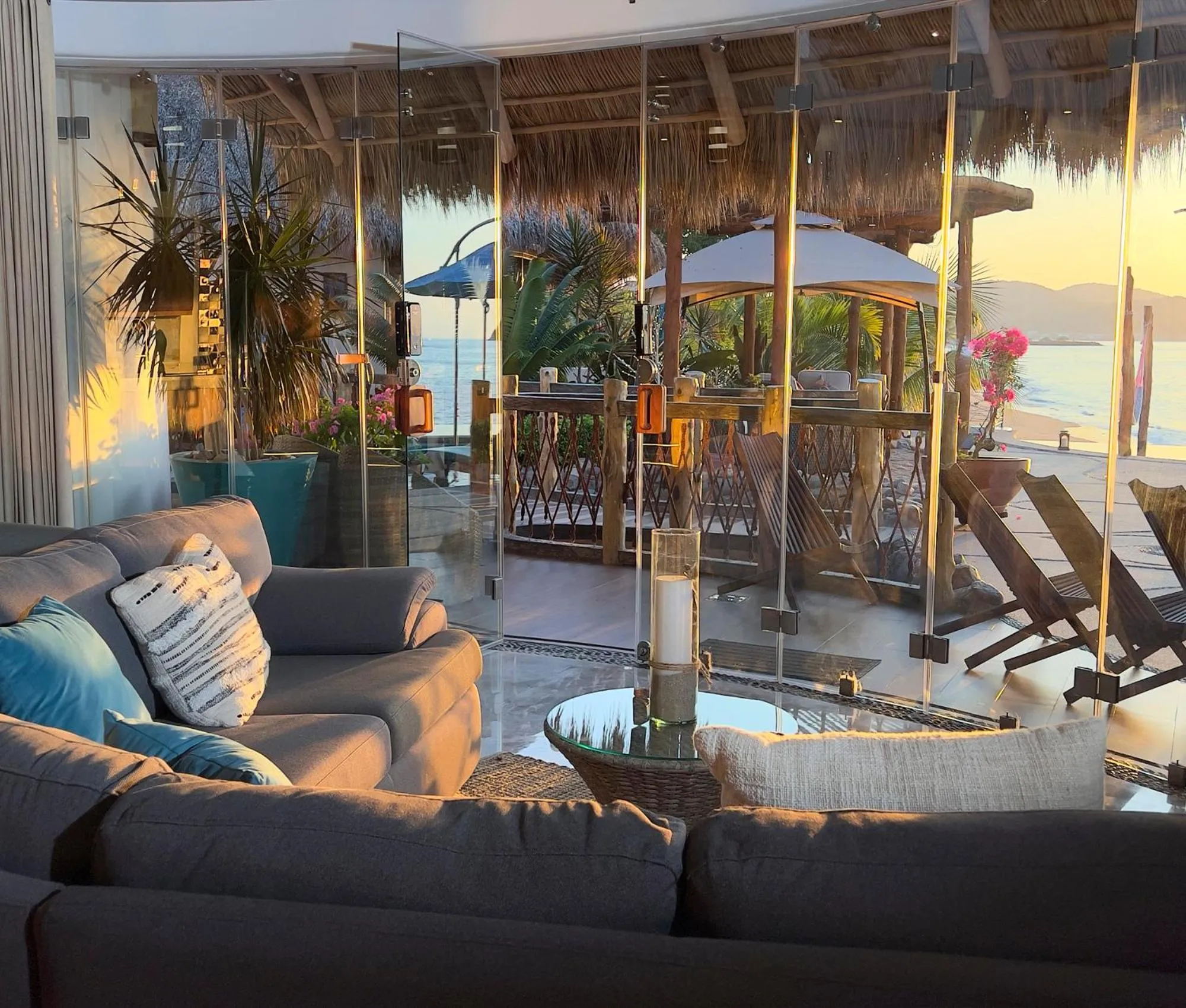 Garden view in Sunset Island Villas Riviera Nayarit