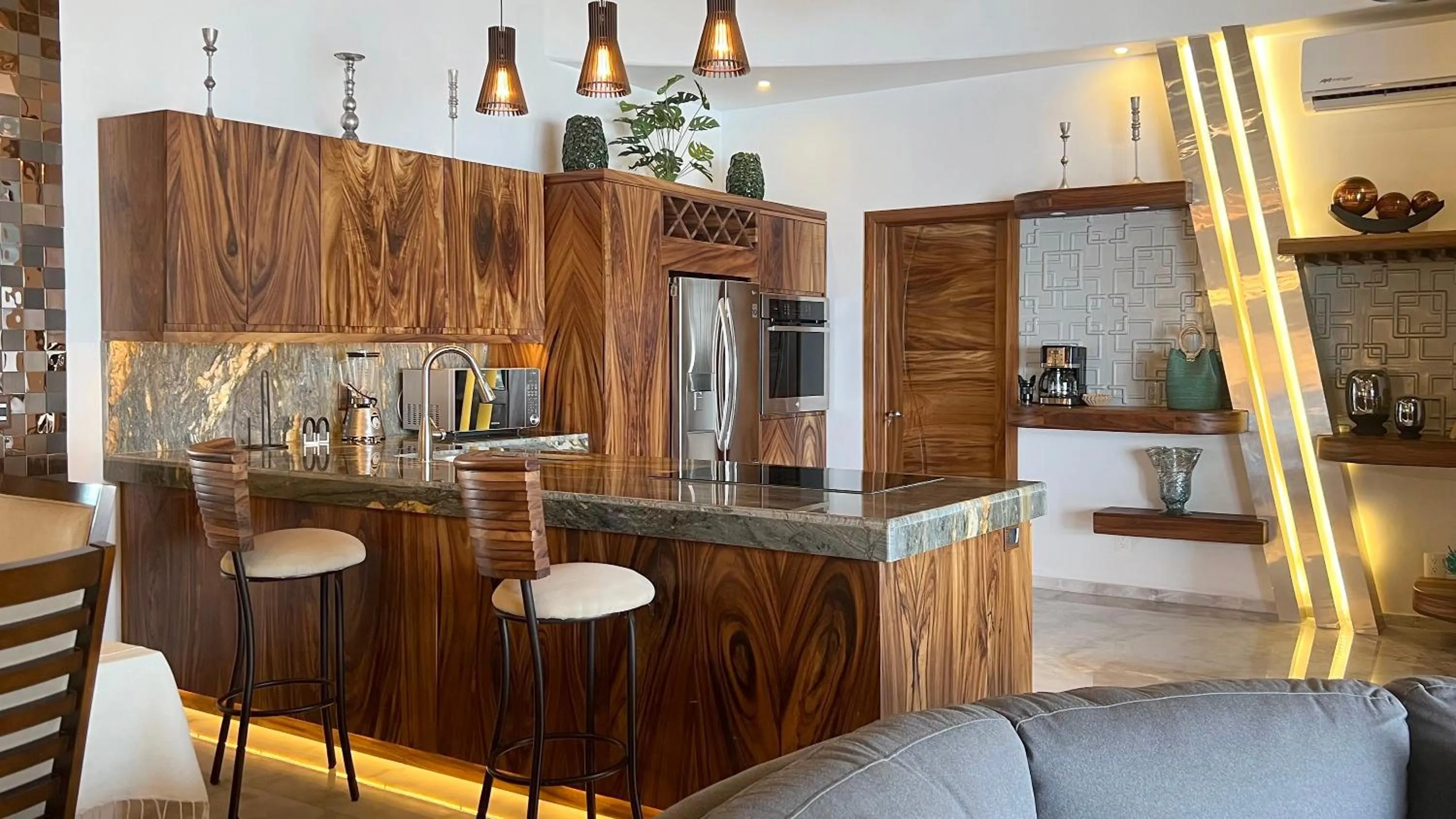 Kitchen or kitchenette in Sunset Island Villas Riviera Nayarit