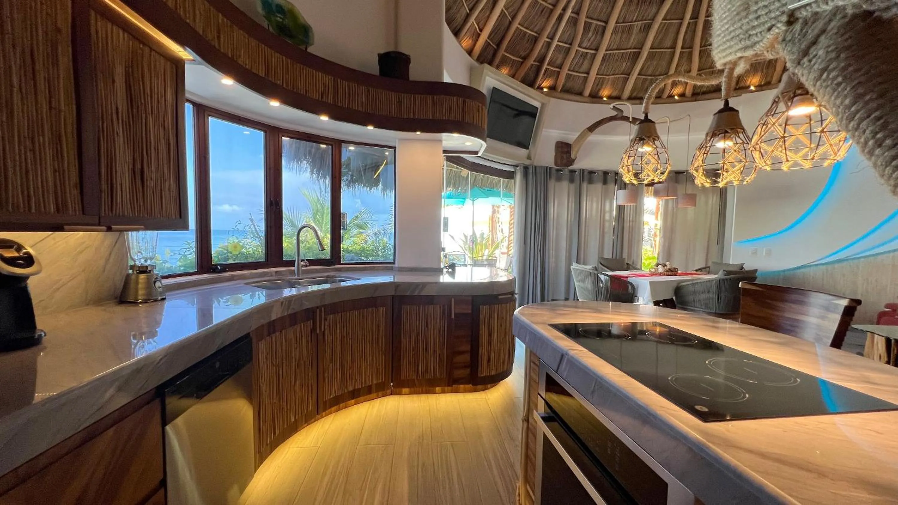Kitchen or kitchenette in Sunset Island Villas Riviera Nayarit
