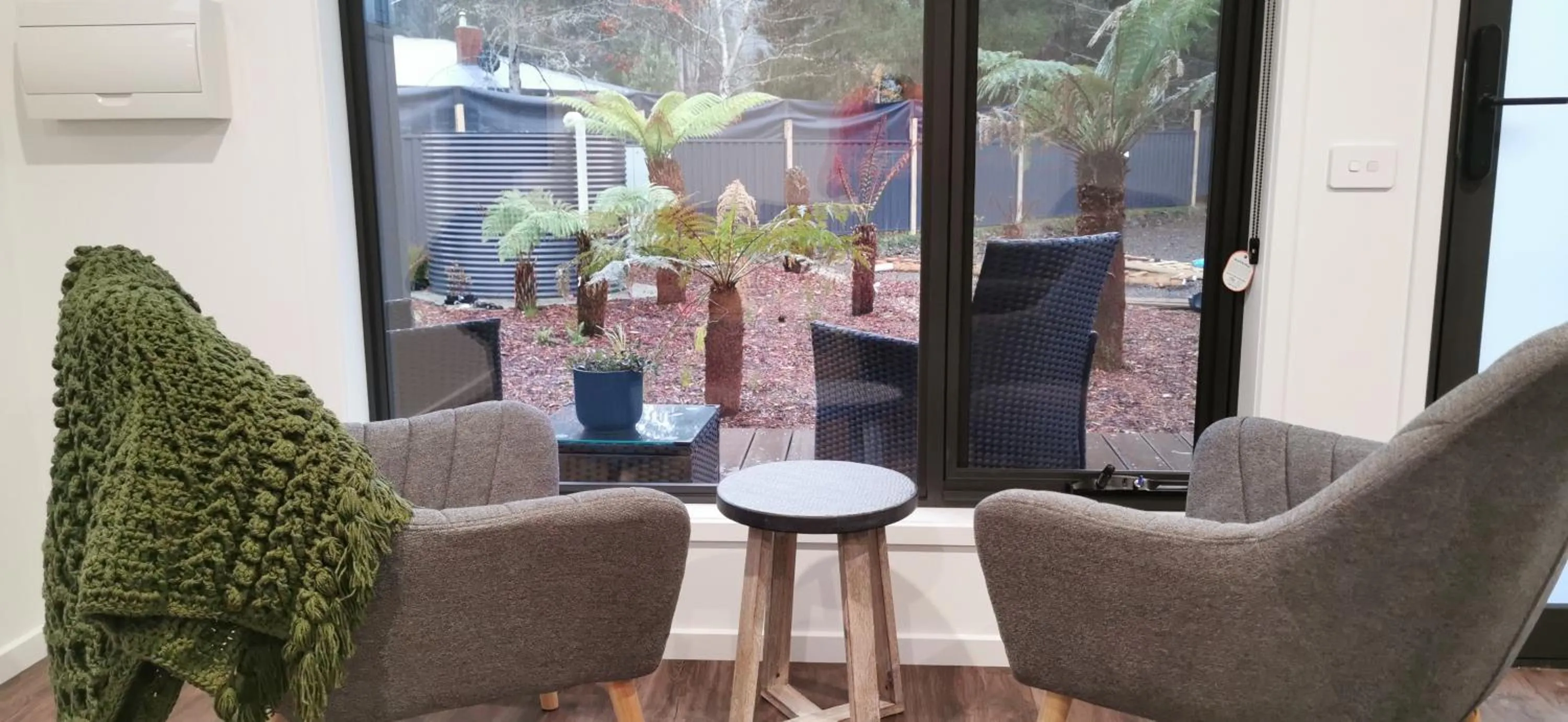 Living room in Mt Field Retreat