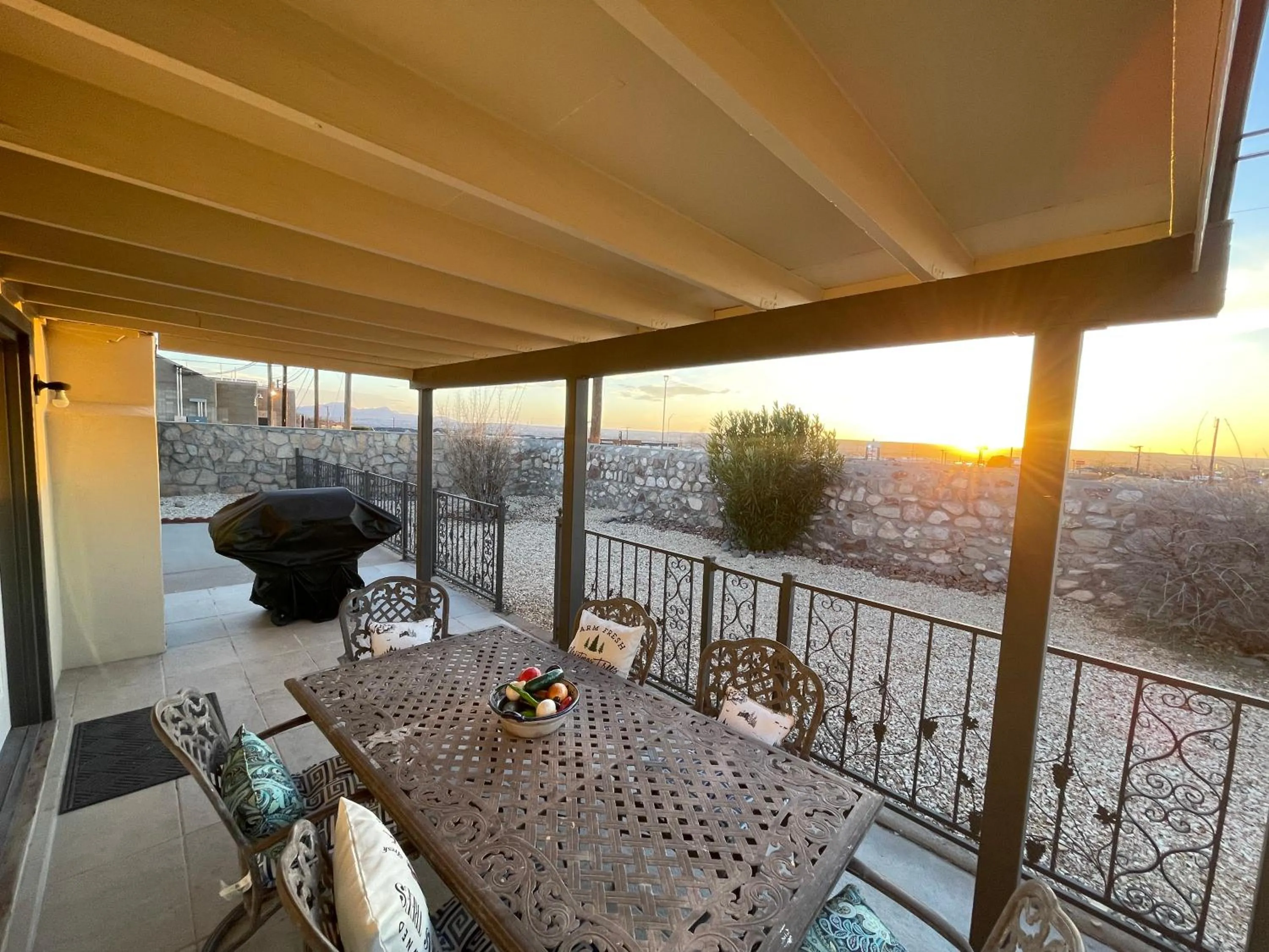 Patio in The Hummingbird Sunset Home, West Side
