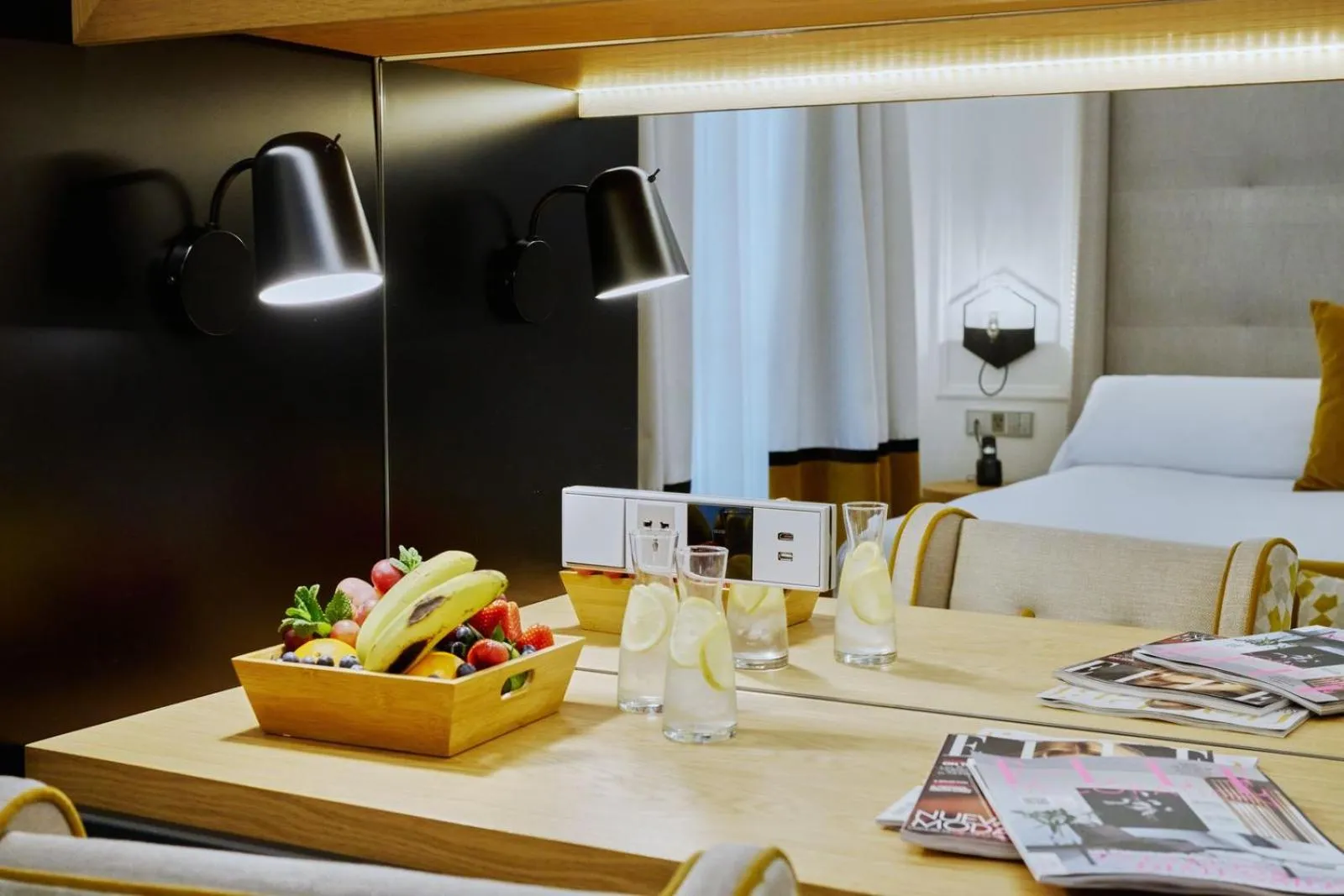 Seating area in Hotel Regina