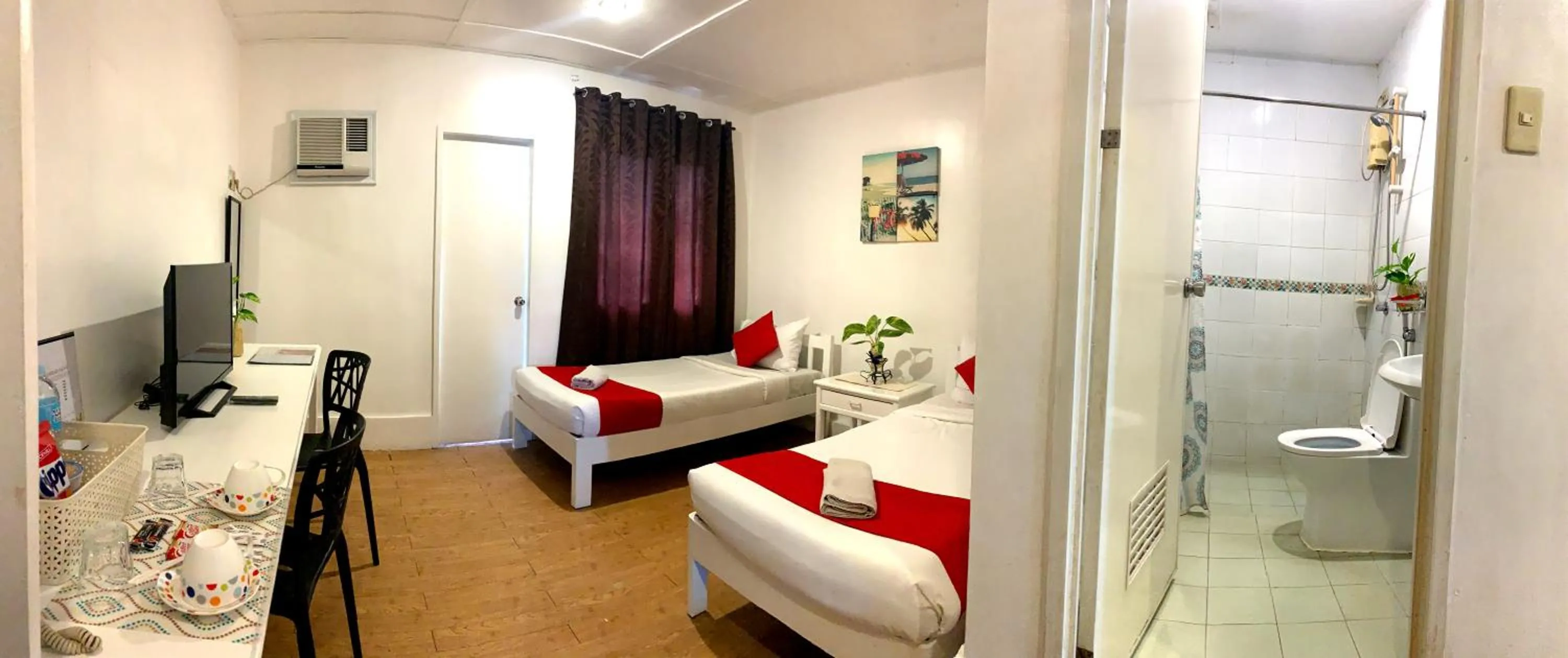 Bed in Davao Airport View Hotel