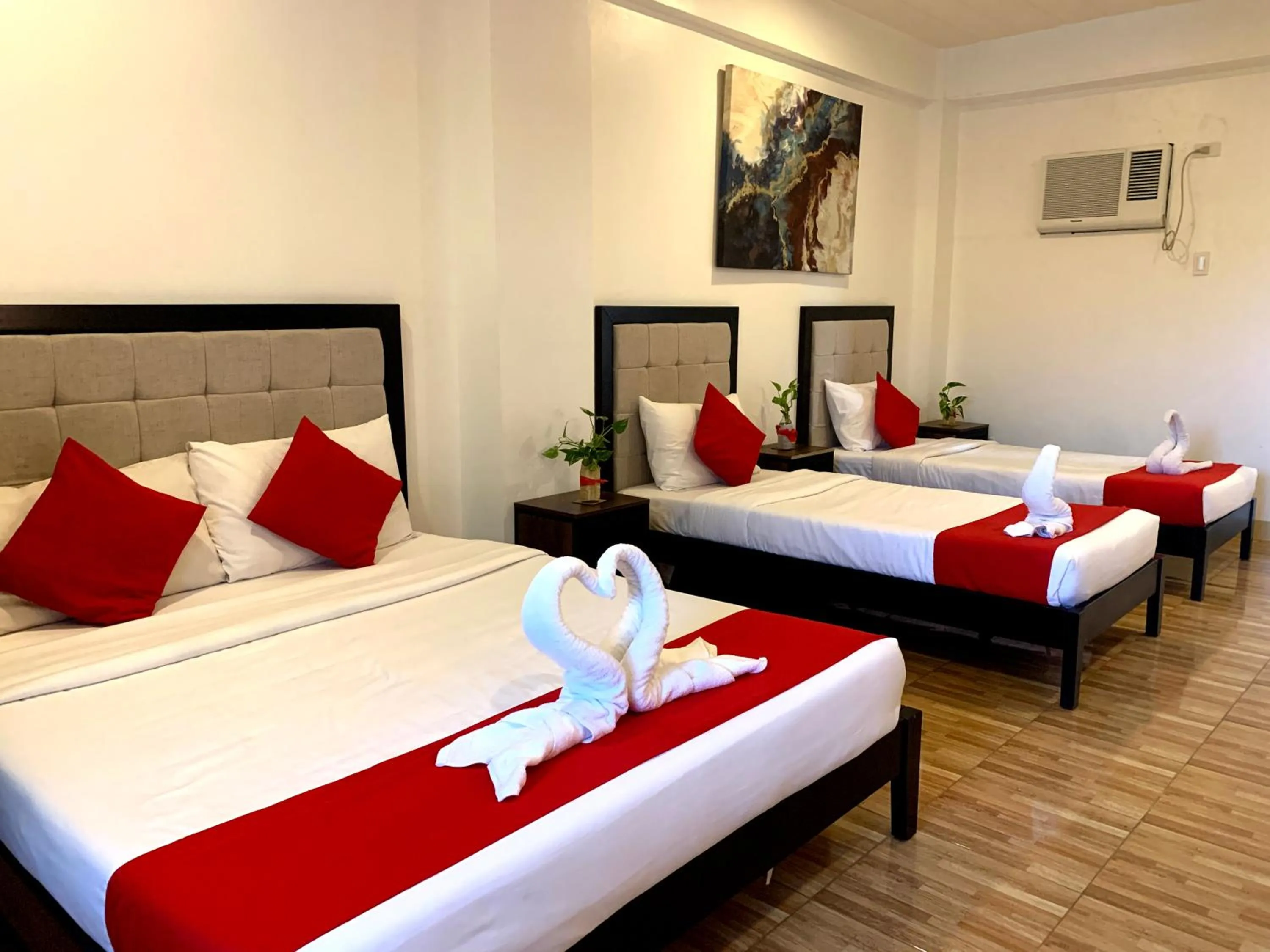 Bed in Davao Airport View Hotel