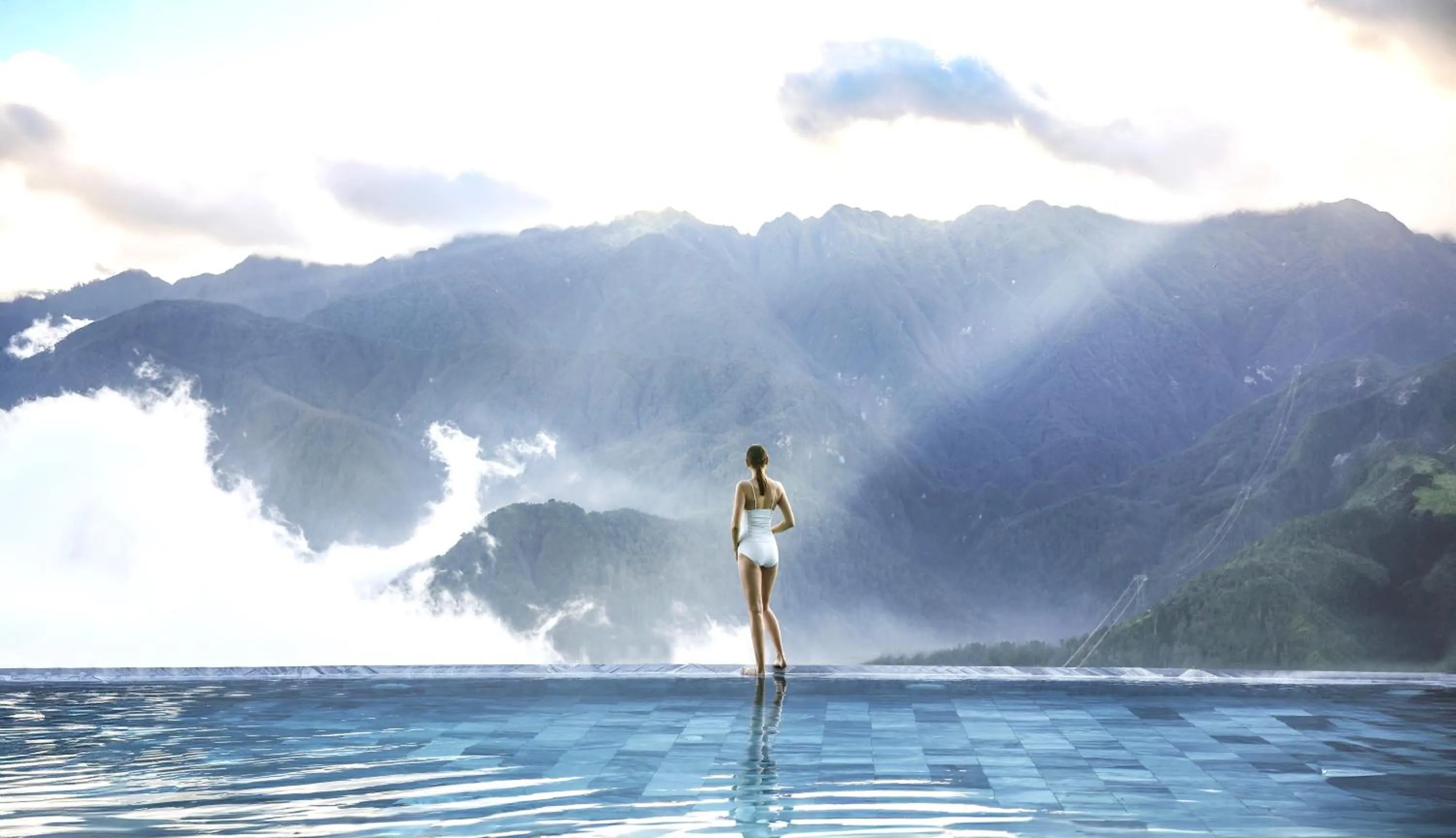 Swimming pool in Lady Hill Sapa Resort