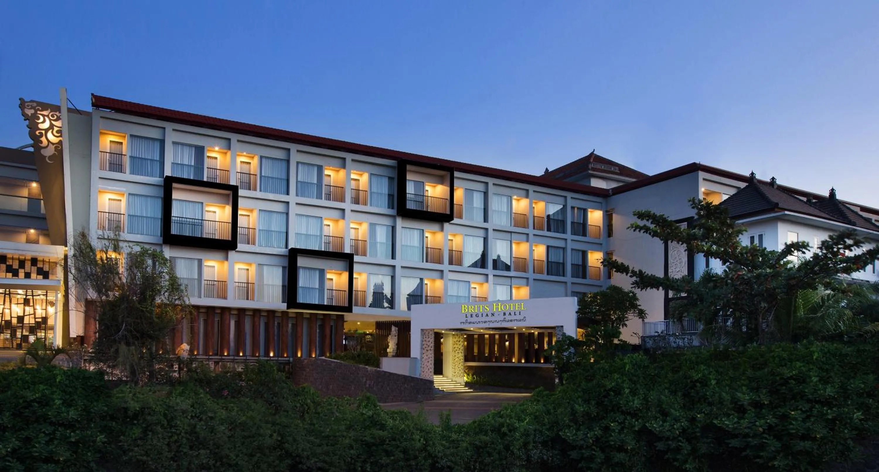 Property building in Brits Hotel Legian