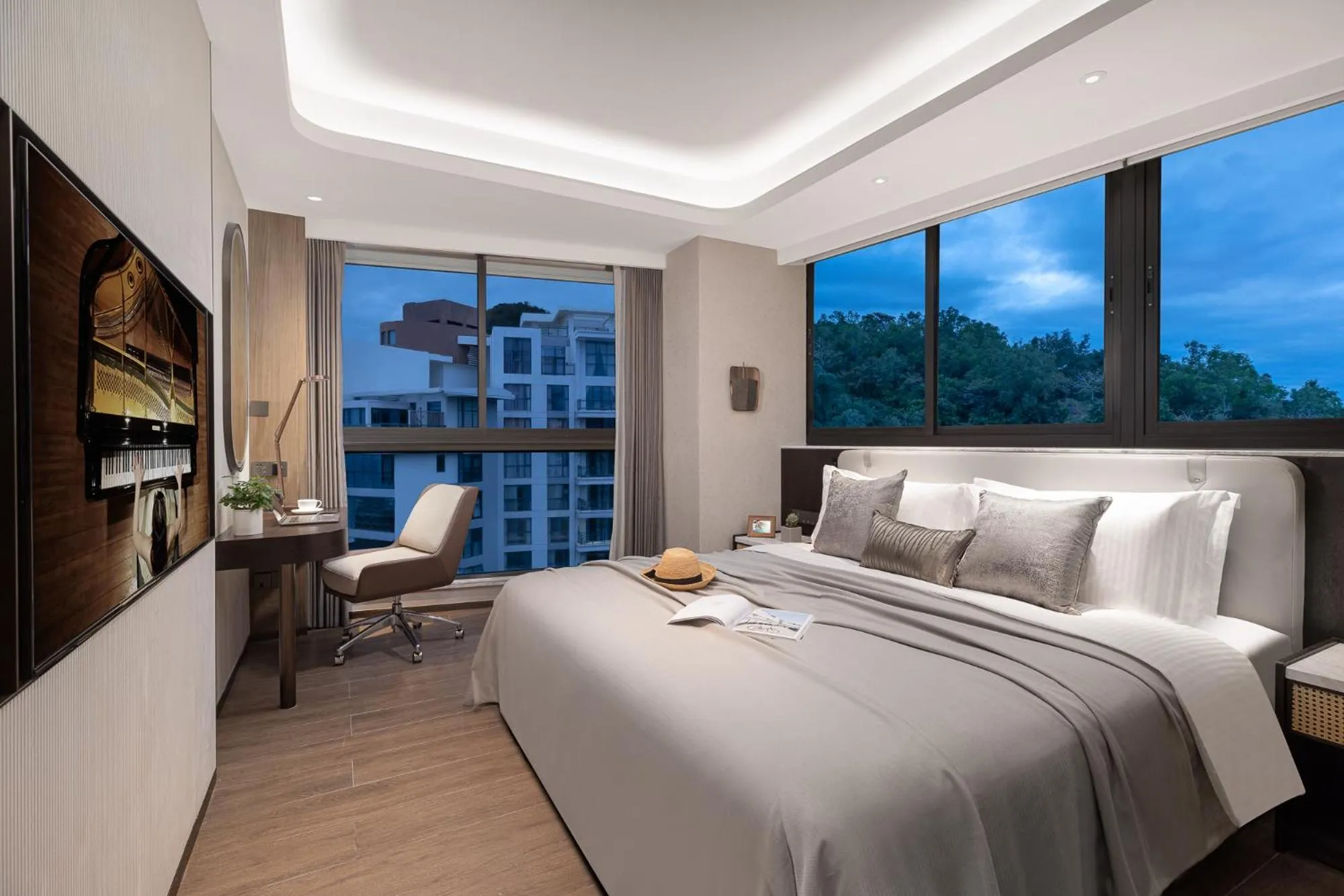 Bed in Ascott Dadonghai Bay Sanya