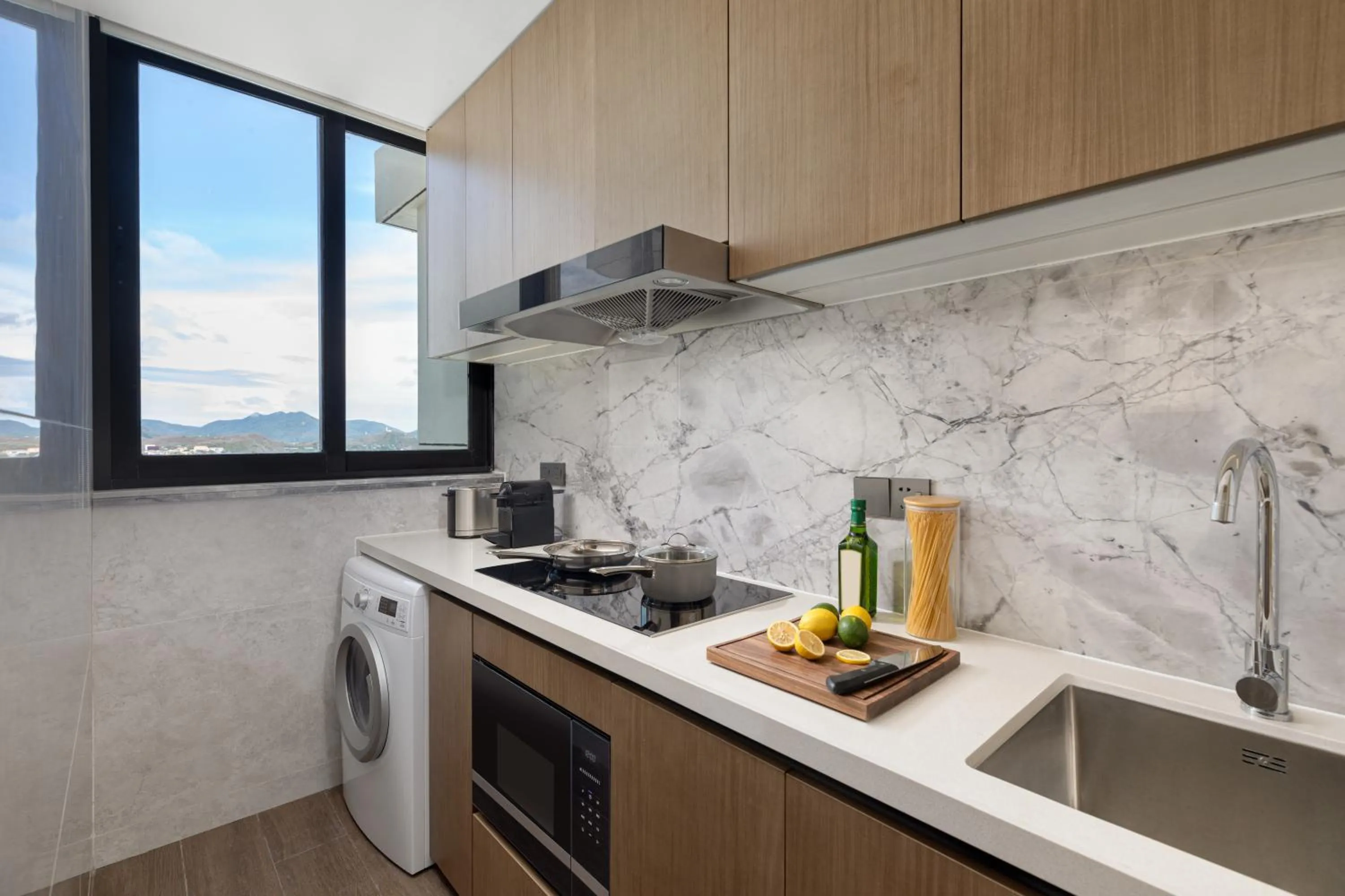 kitchen in Ascott Dadonghai Bay Sanya