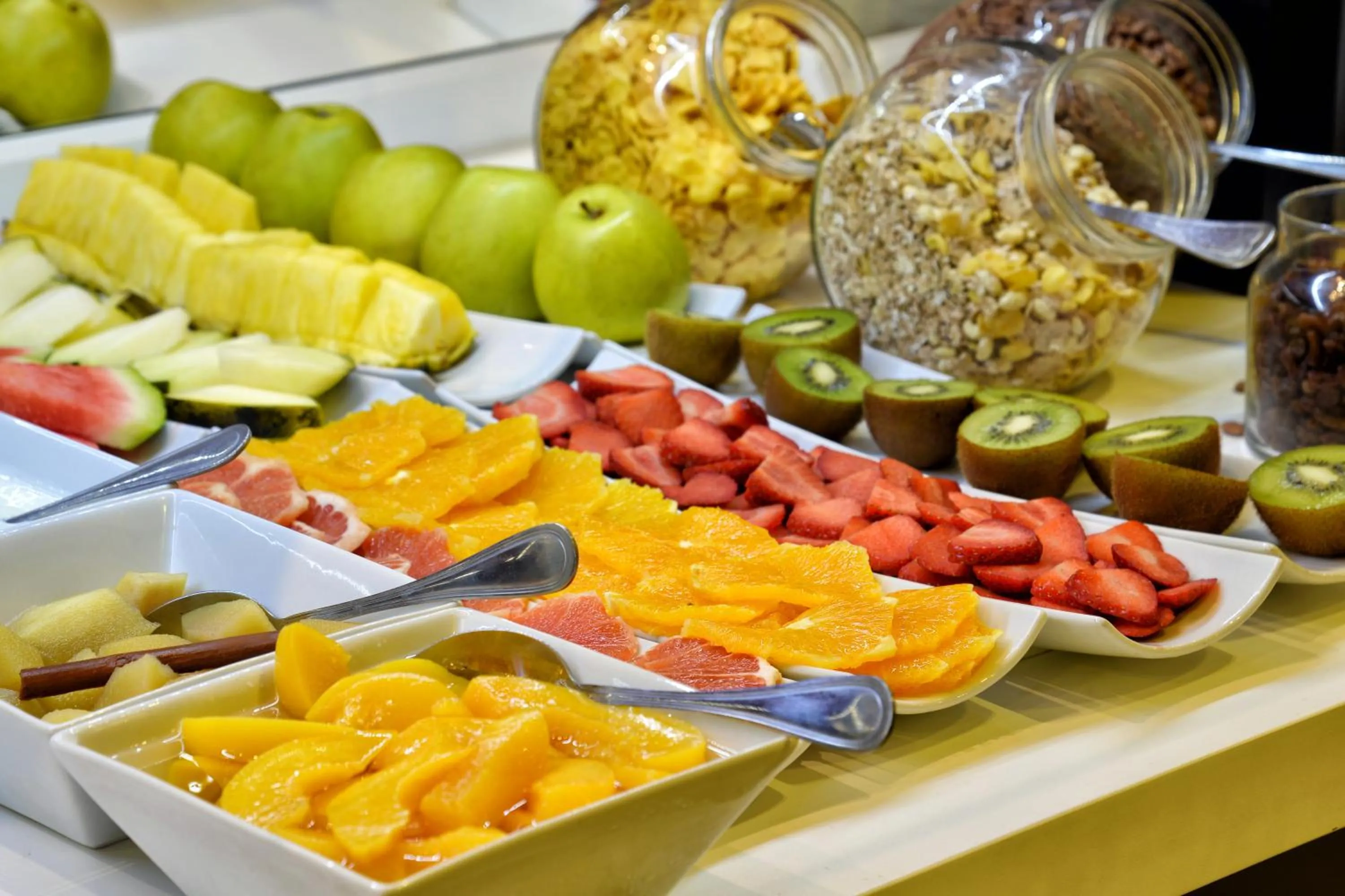 Buffet breakfast in Atarazanas Málaga Boutique Hotel