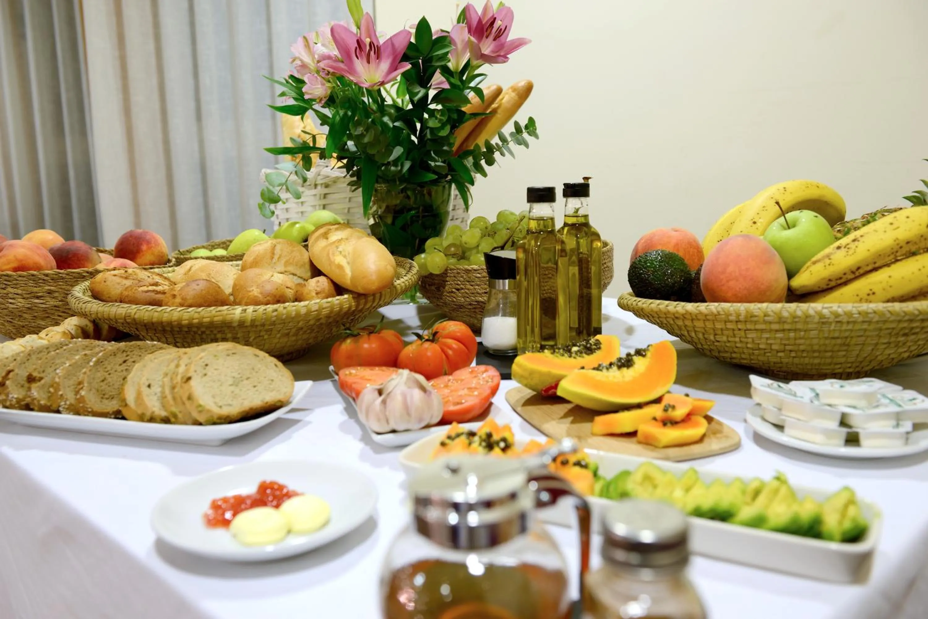 Buffet breakfast in Hotel Miramar Playa