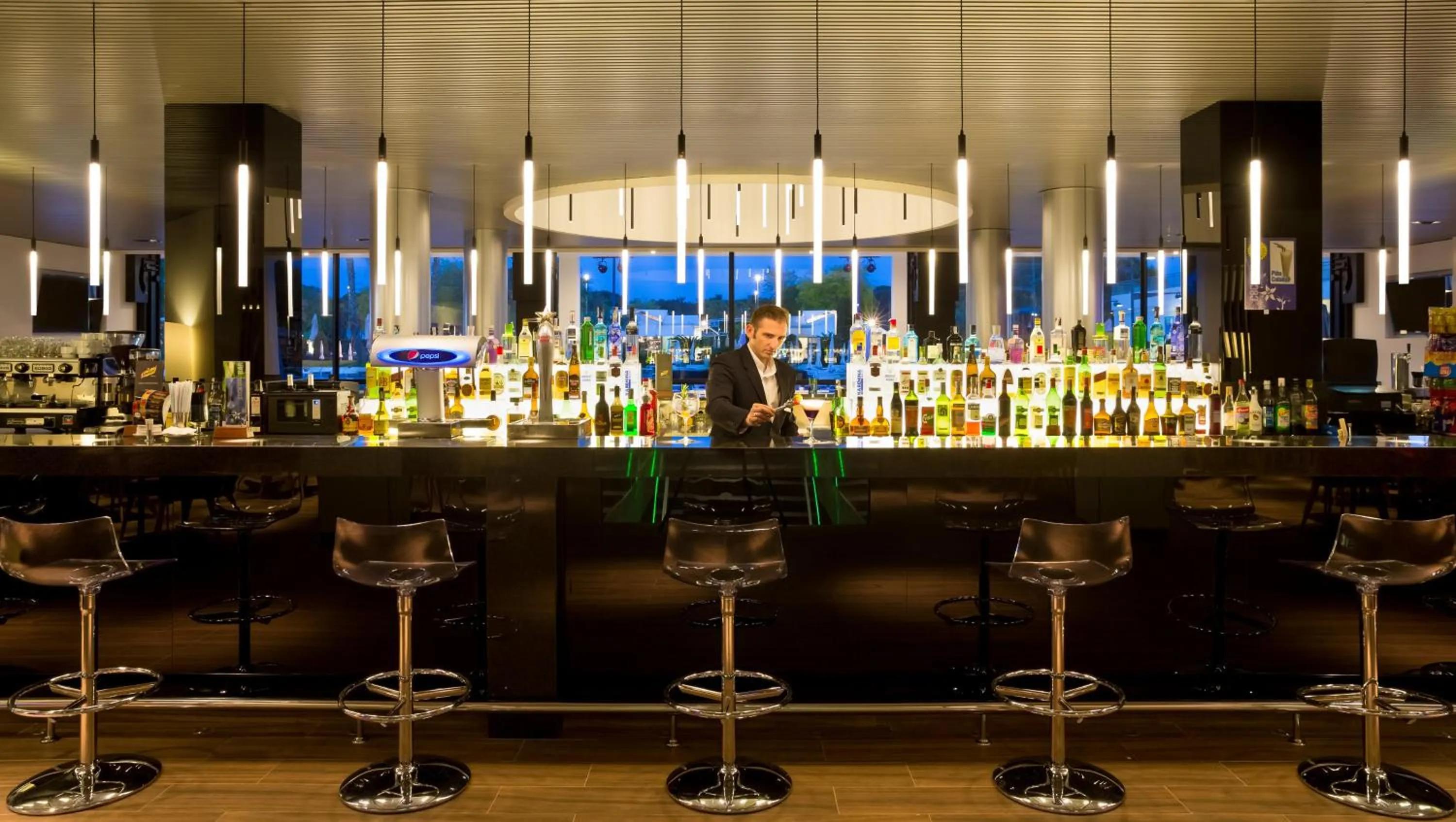 Lounge or bar in AQUA Hotel Aquamarina & Spa