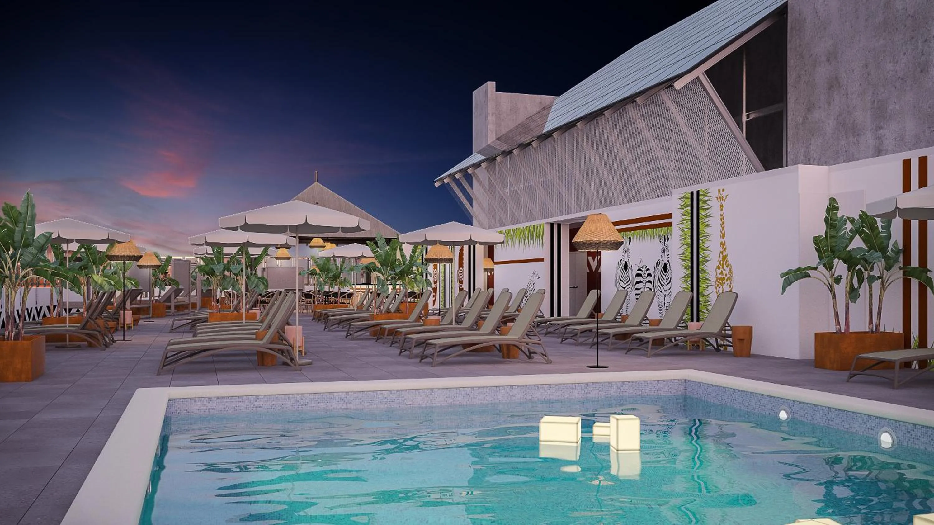 Swimming pool in Medplaya Hotel Flamingo Oasis