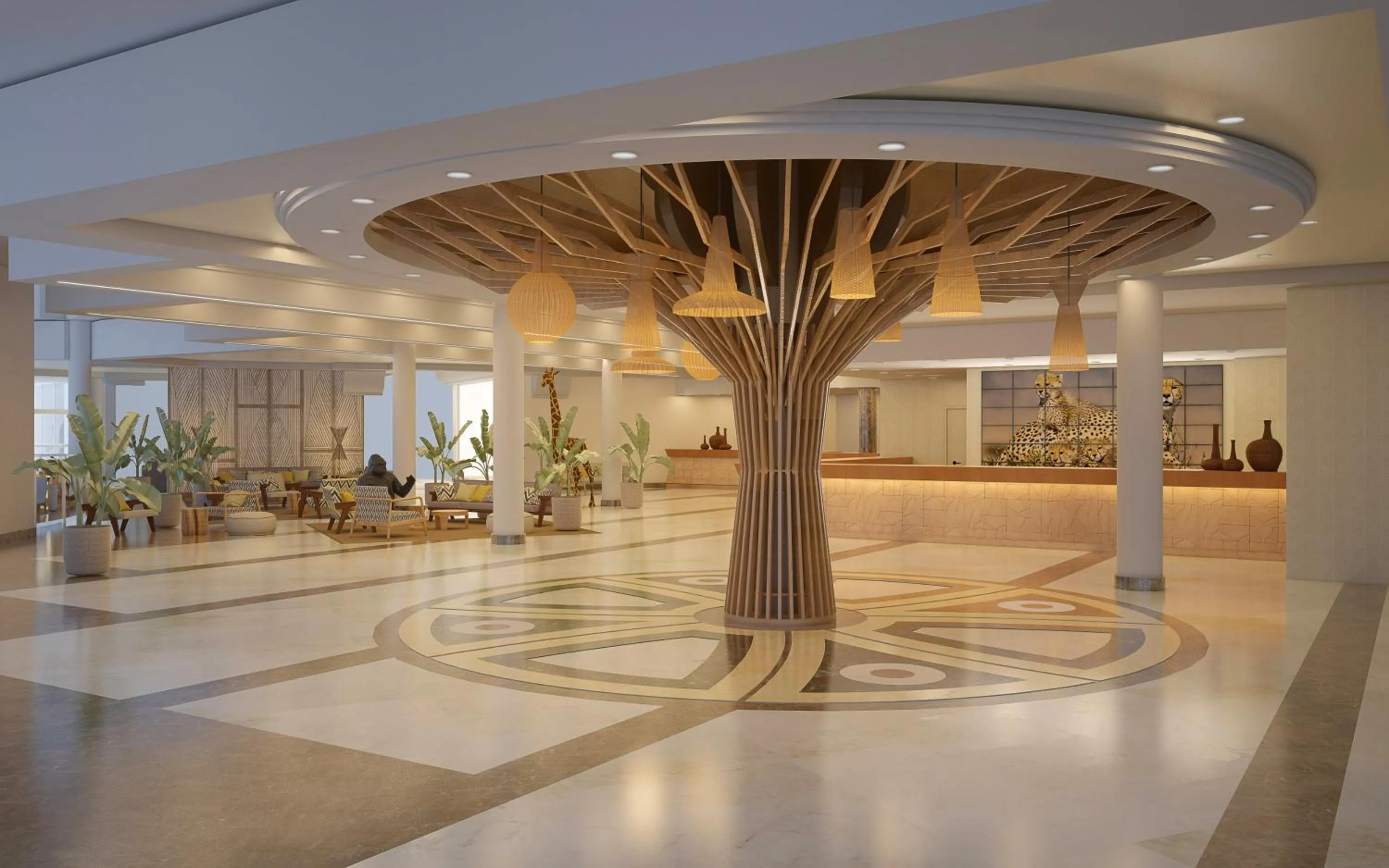 Lobby or reception in Medplaya Hotel Flamingo Oasis
