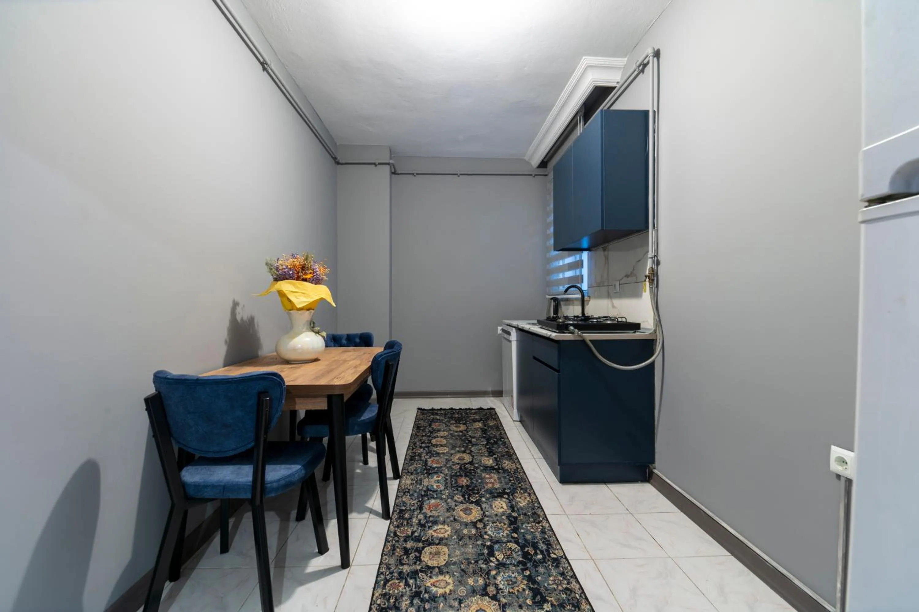 Kitchen or kitchenette in Hexa Suites Hotel