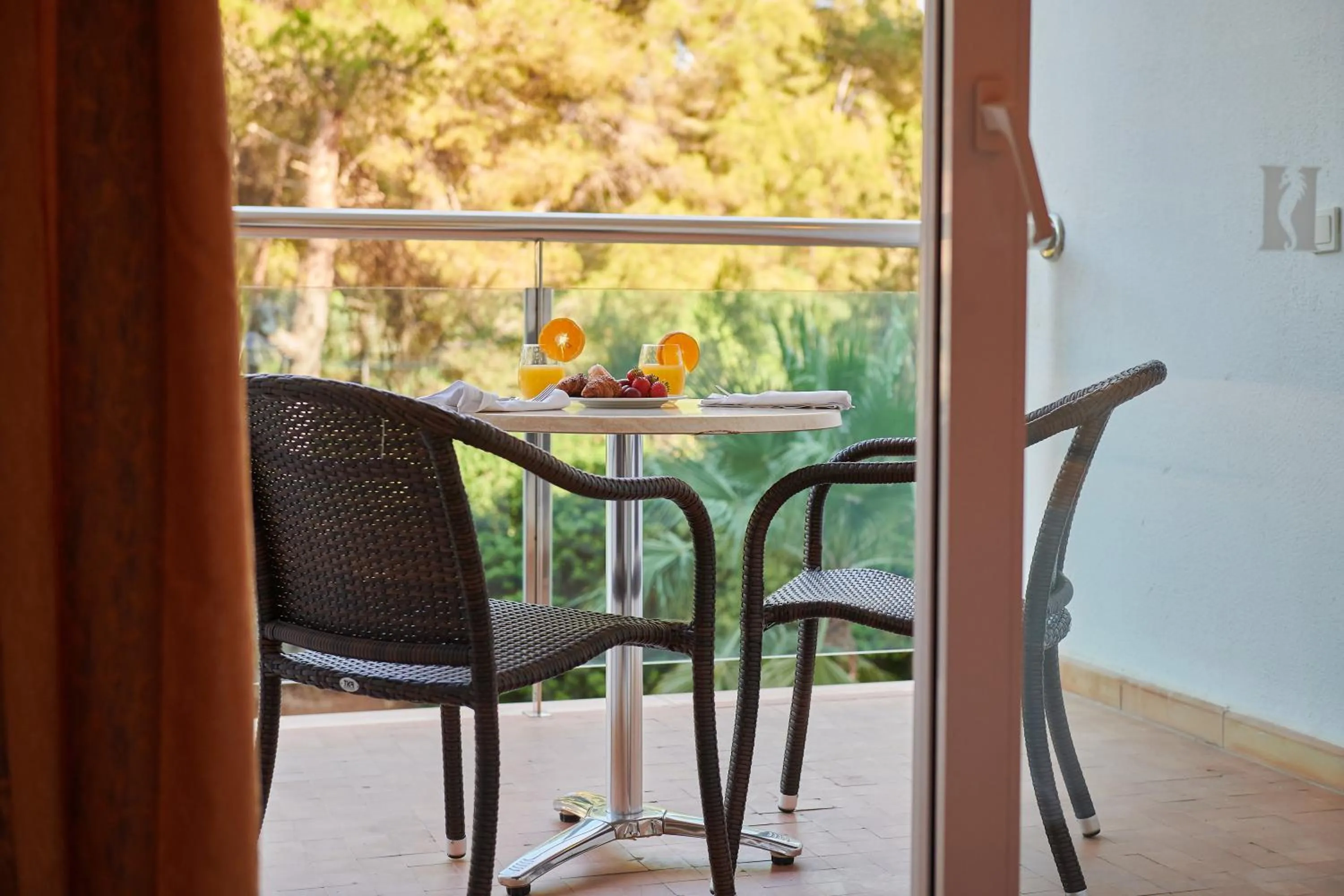 Balcony/Terrace in Hipotels Eurotel Punta Rotja Spa-Golf