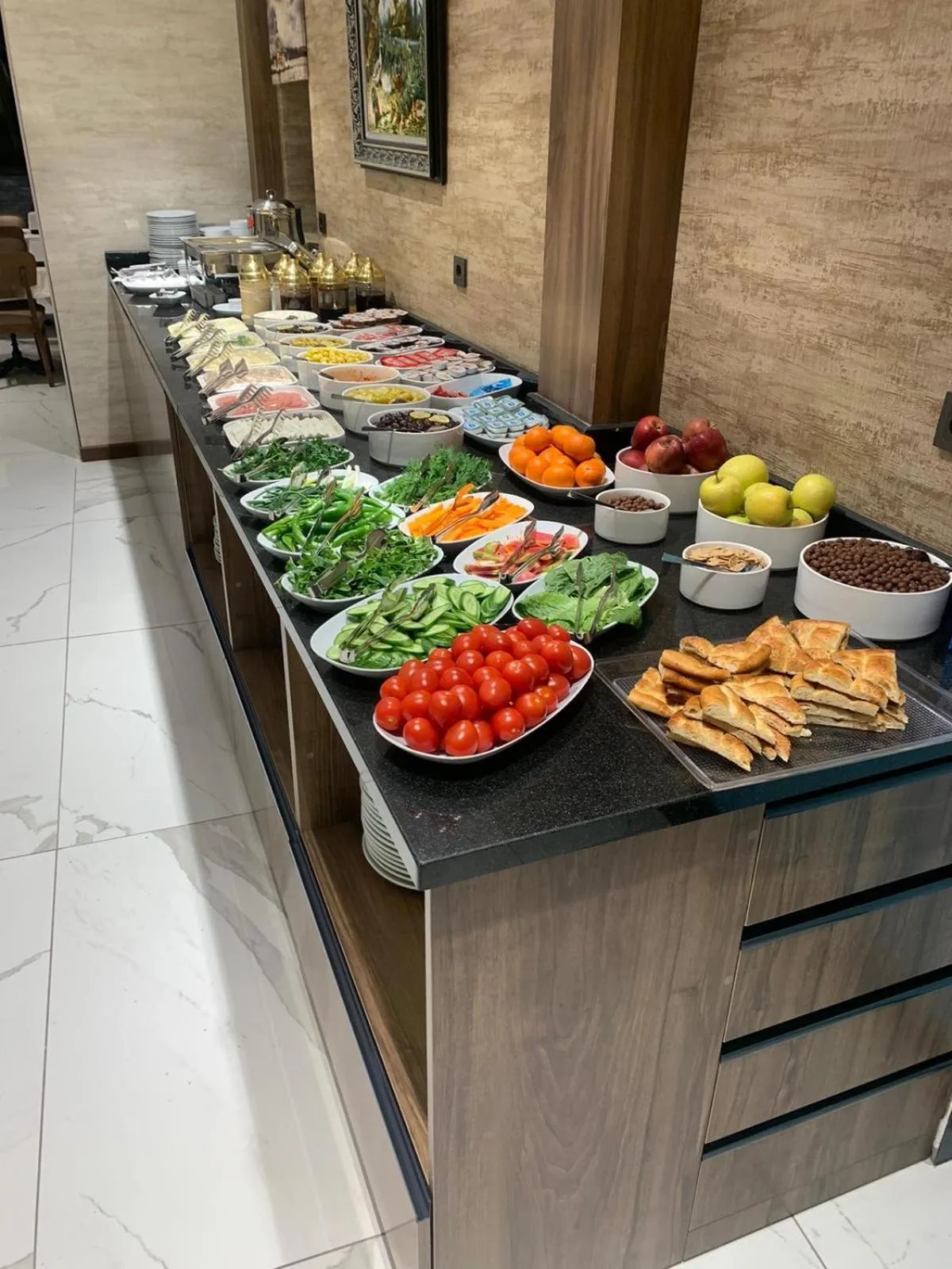 Buffet breakfast in Özkaya hotel