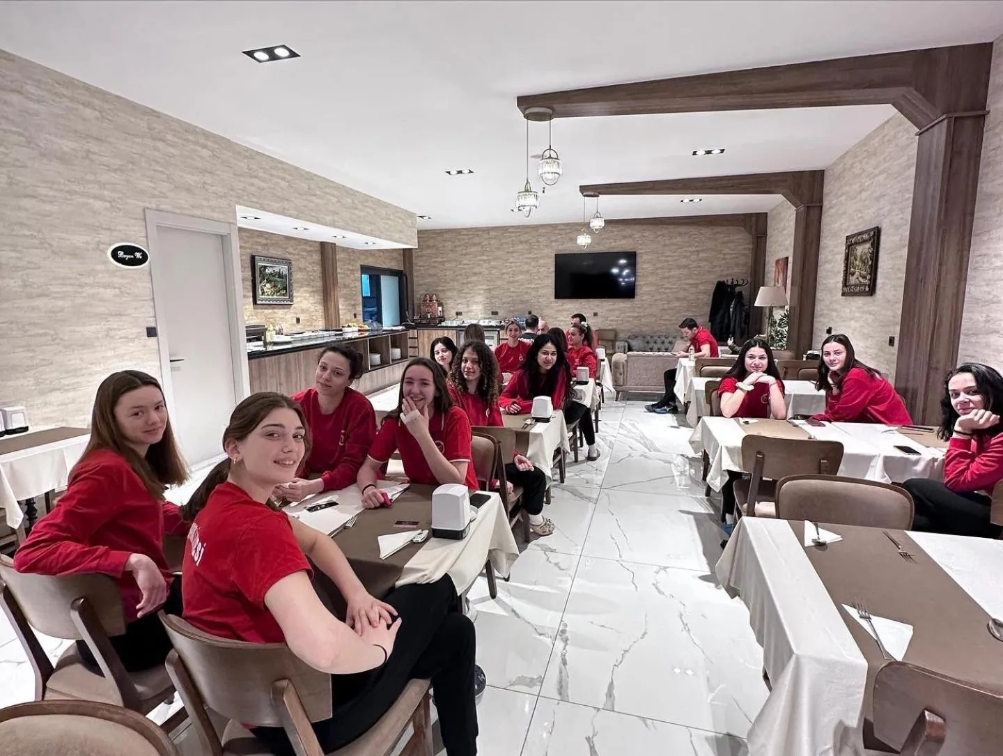 Seating area in Özkaya hotel