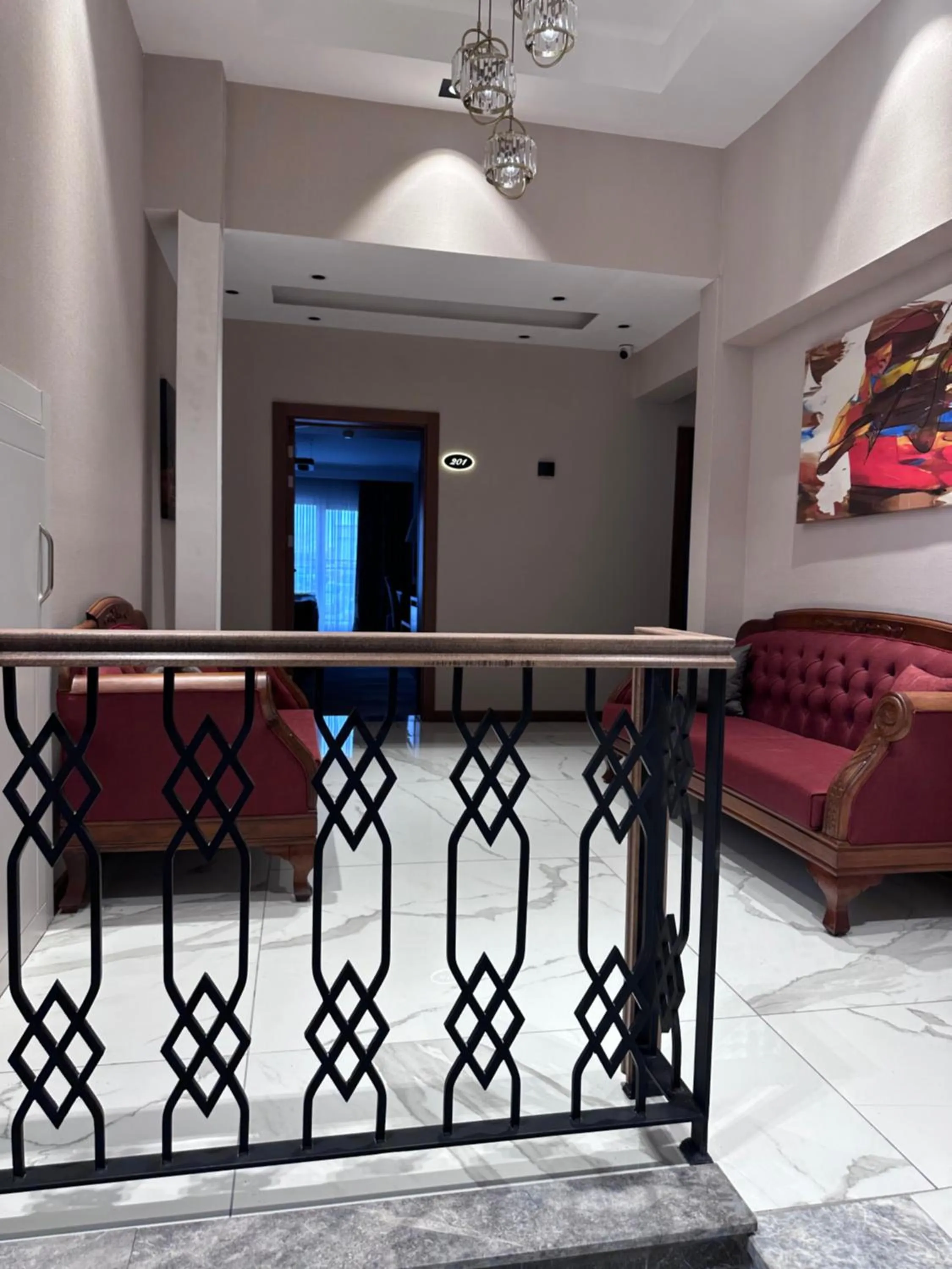 Living room in Özkaya hotel