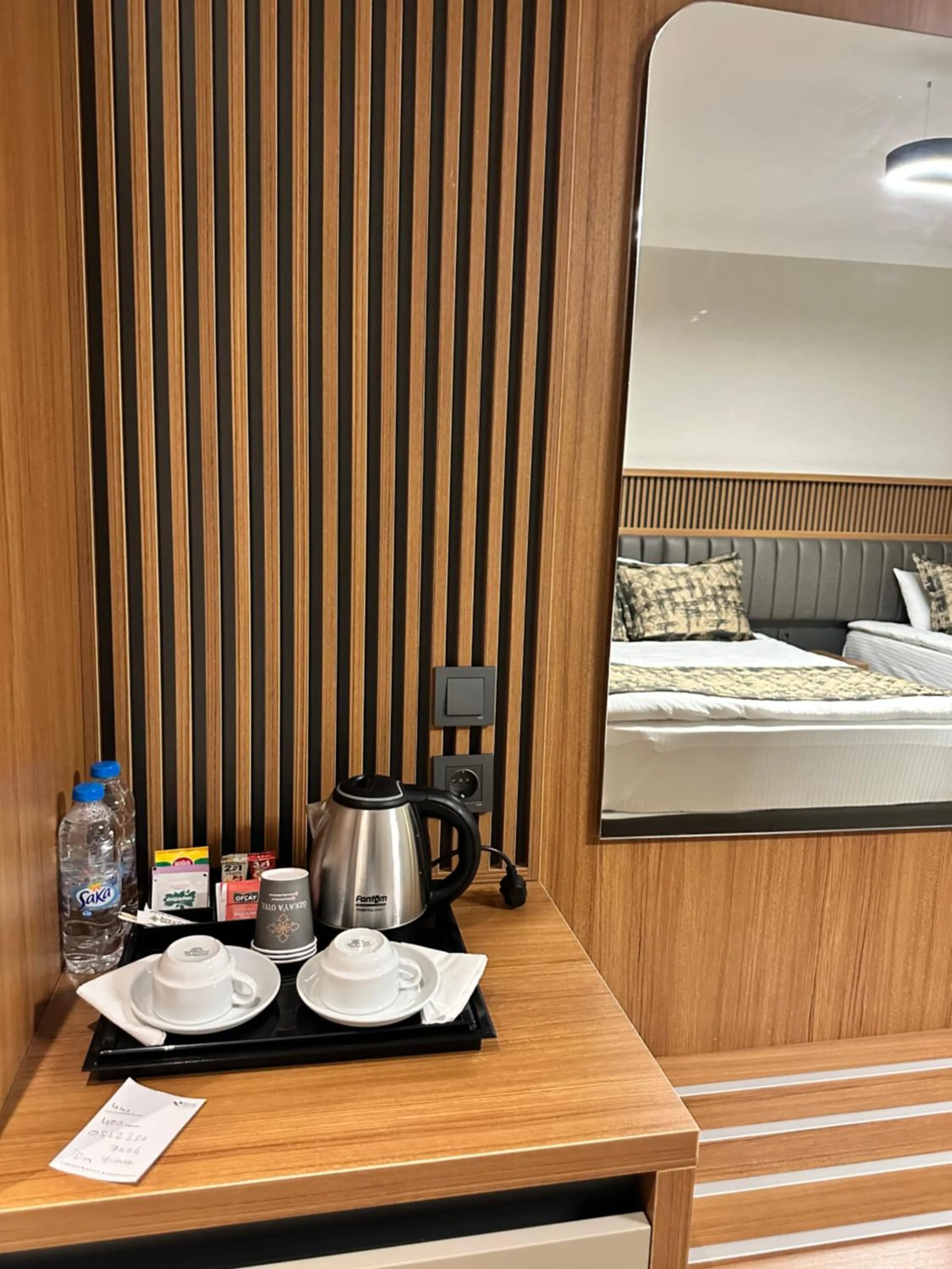 Coffee/tea facilities in Özkaya hotel
