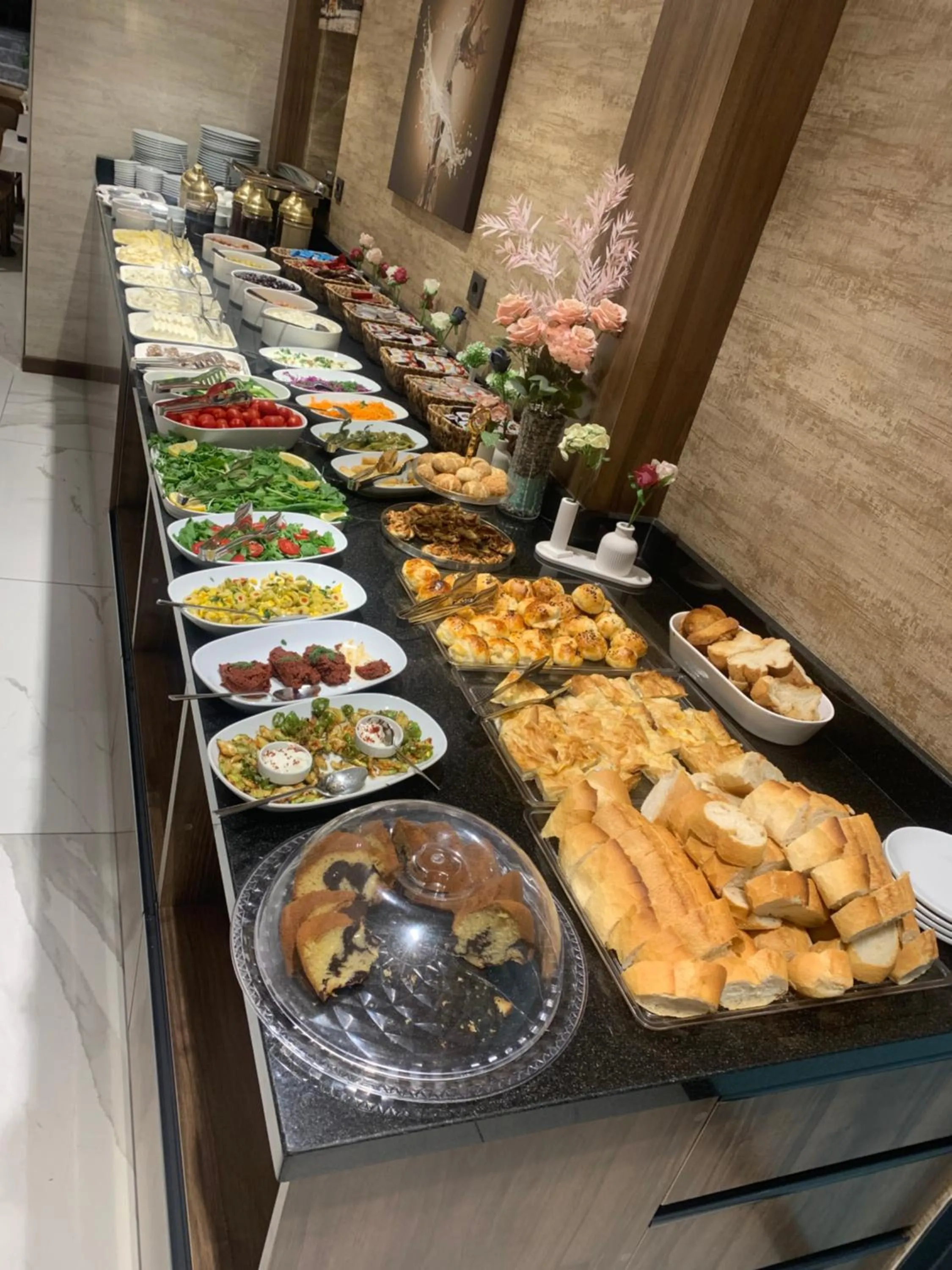 Buffet breakfast in Özkaya hotel