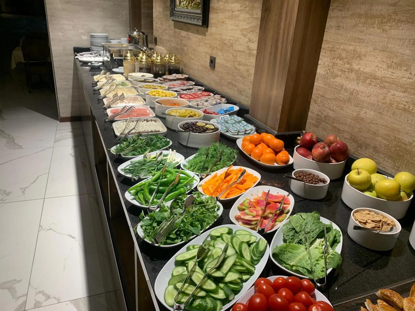 Buffet breakfast in Özkaya hotel