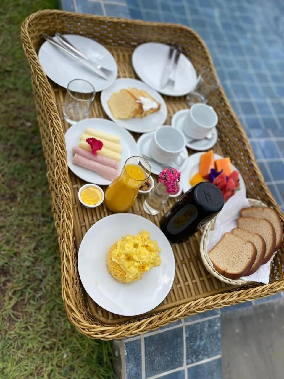 Swimming pool in Pousada Corália