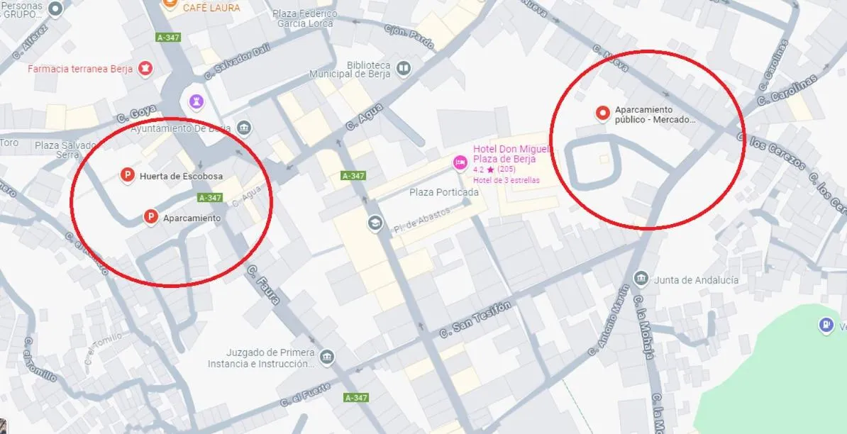 Parking in Hotel Don Miguel Plaza