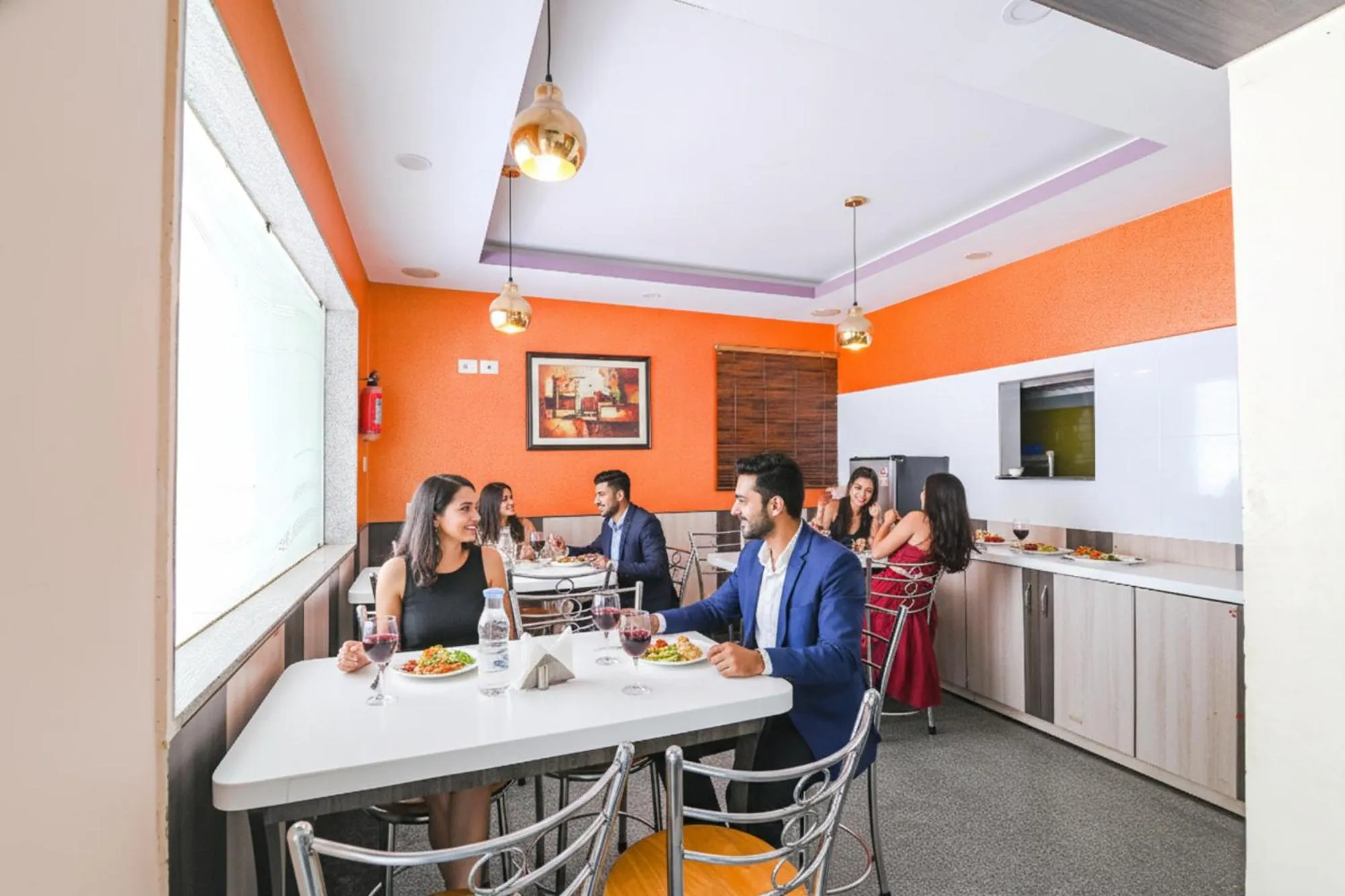 Restaurant/places to eat in FabHotel VRJ Residency - 500M from Chennai Trade Center