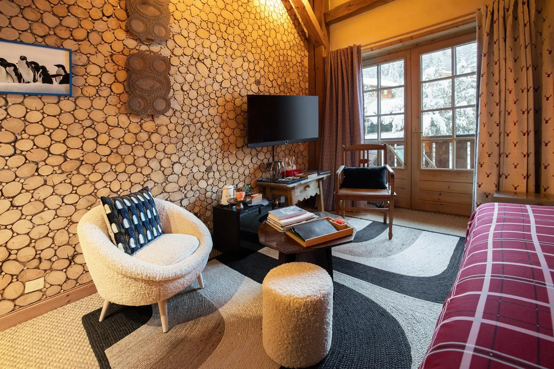 Bedroom, Bed in Magic Megève Bois