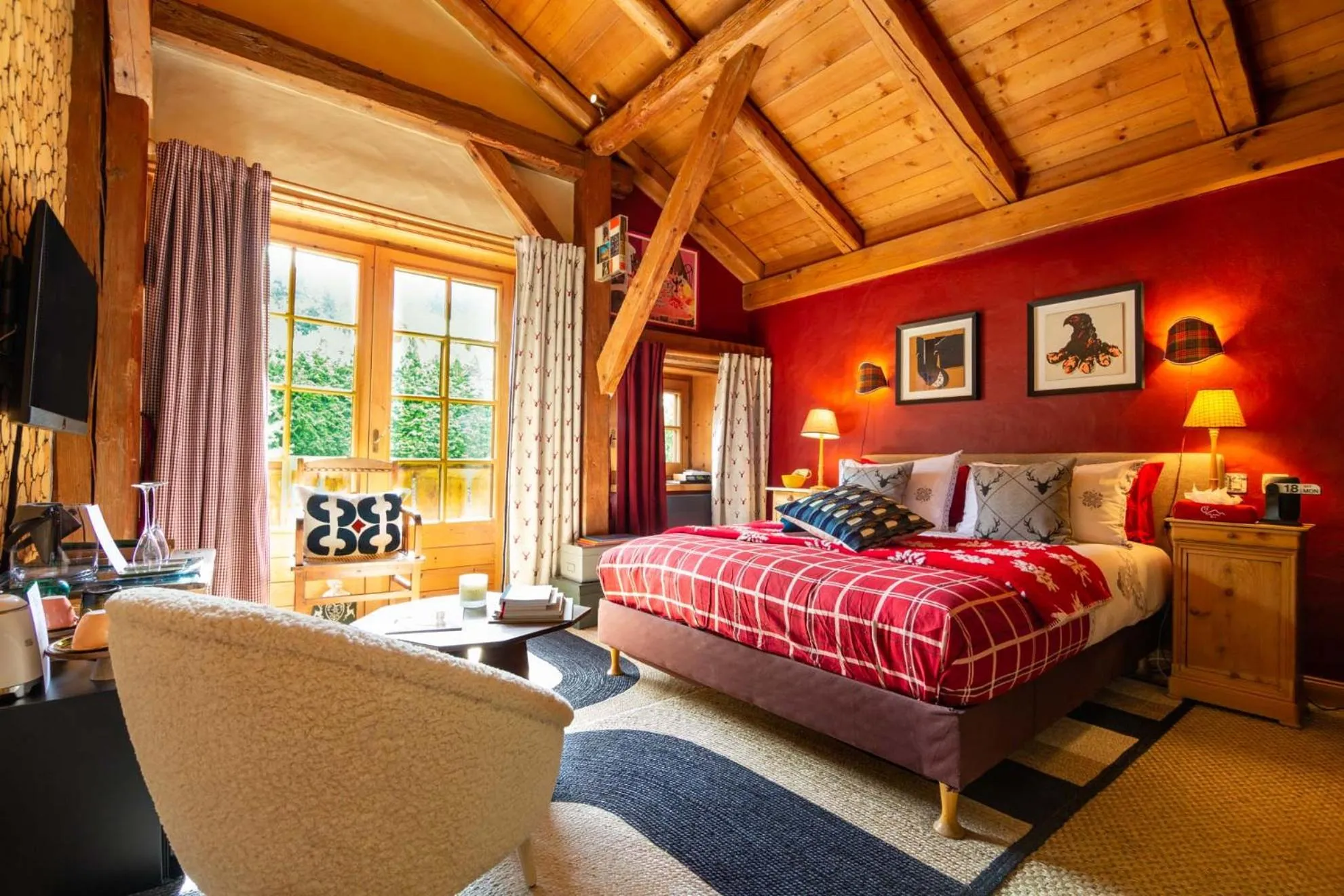 Bedroom, Bed in Magic Megève Bois