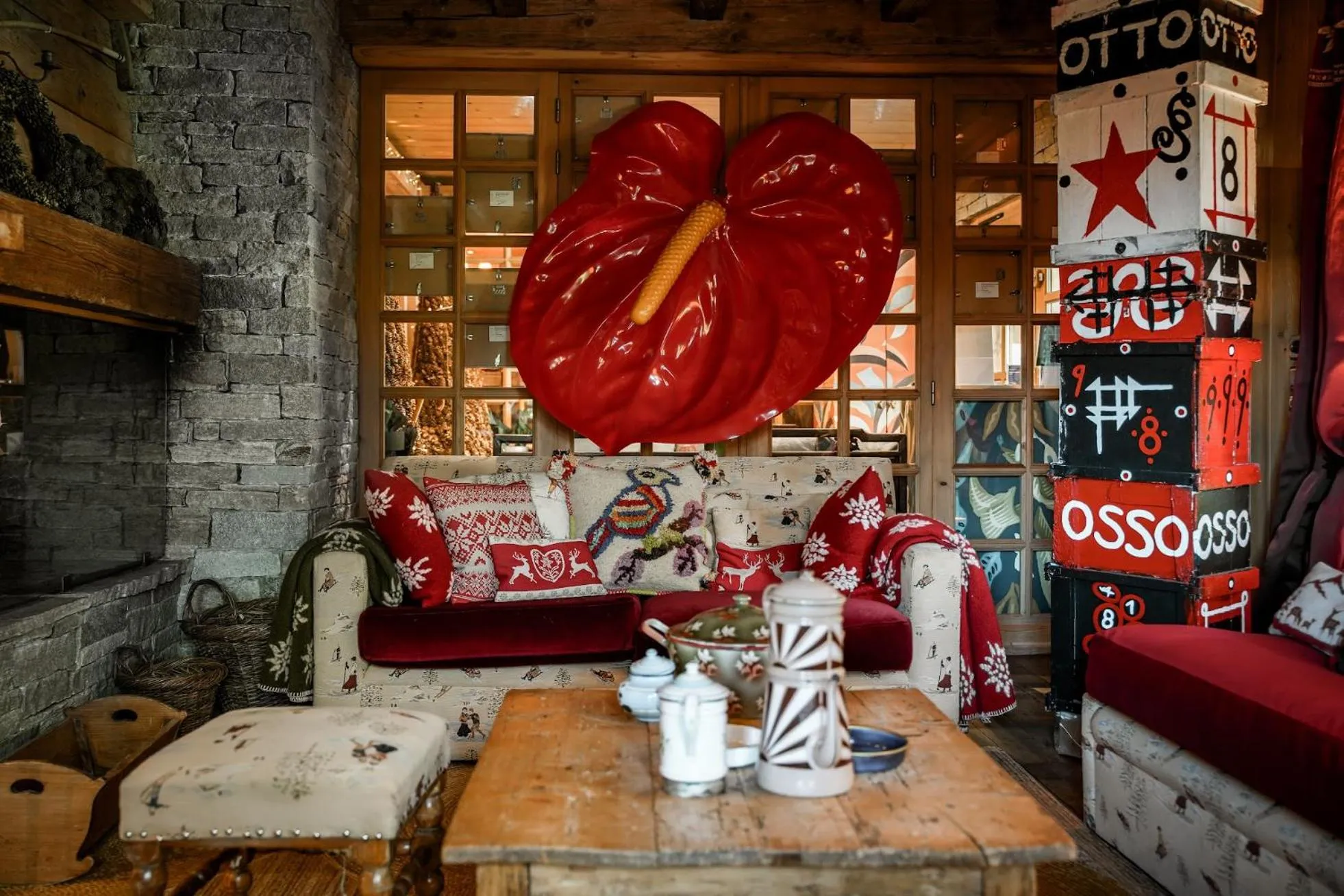Lounge or bar in Magic Megève Bois