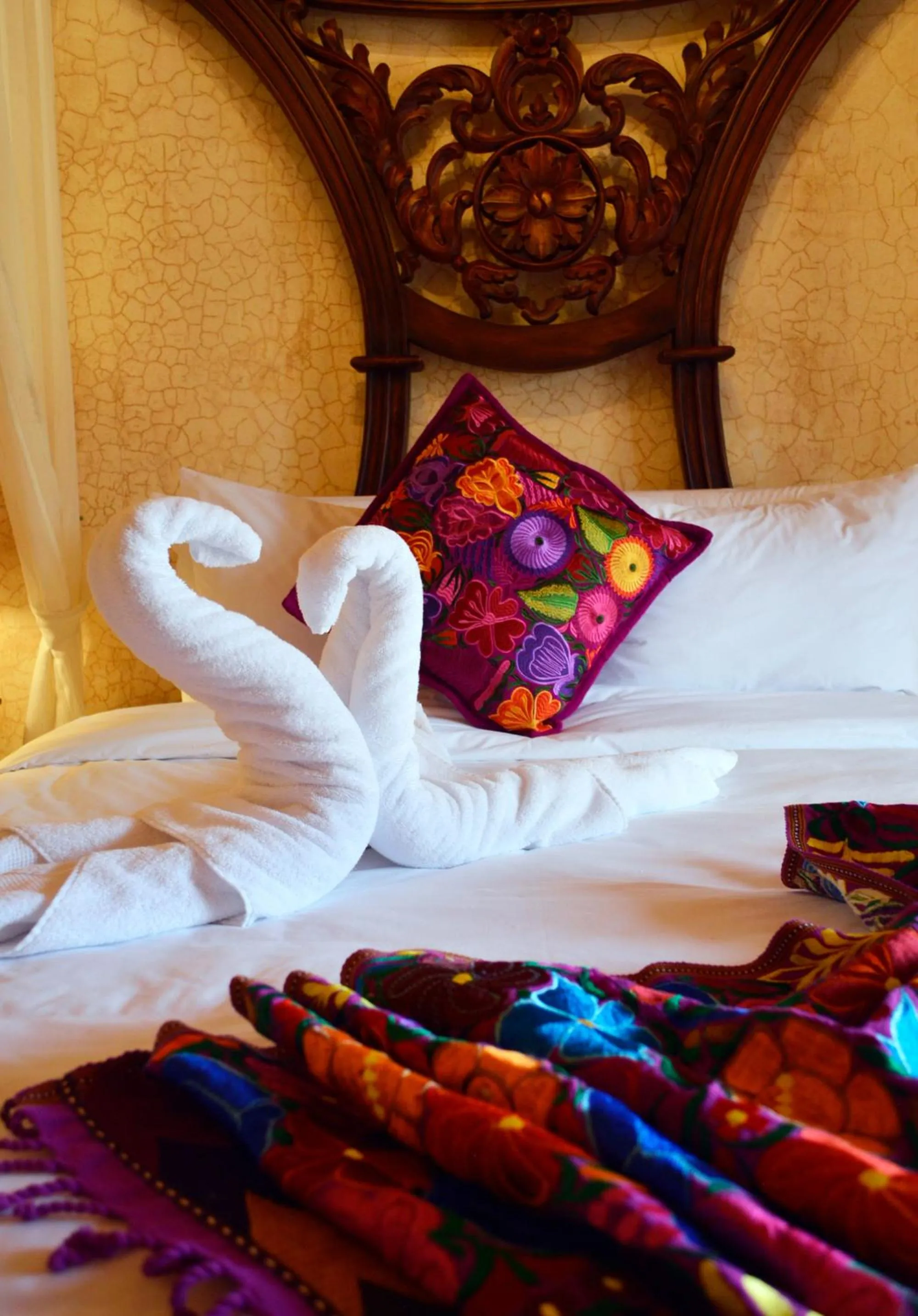 Bed in Hotel Casa Realeza