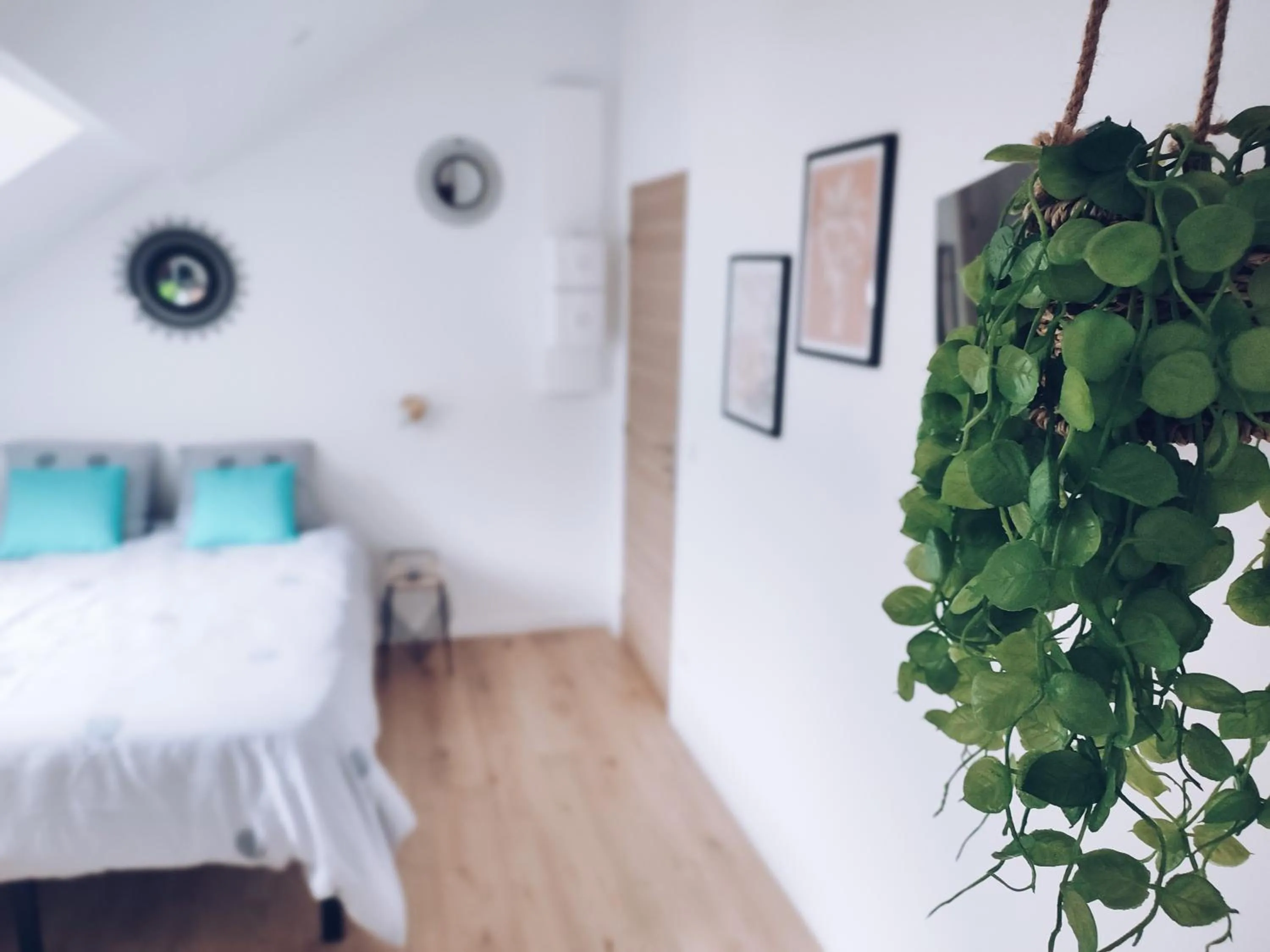 Decorative detail, Bed in Studios Lsquare Residence AFPA