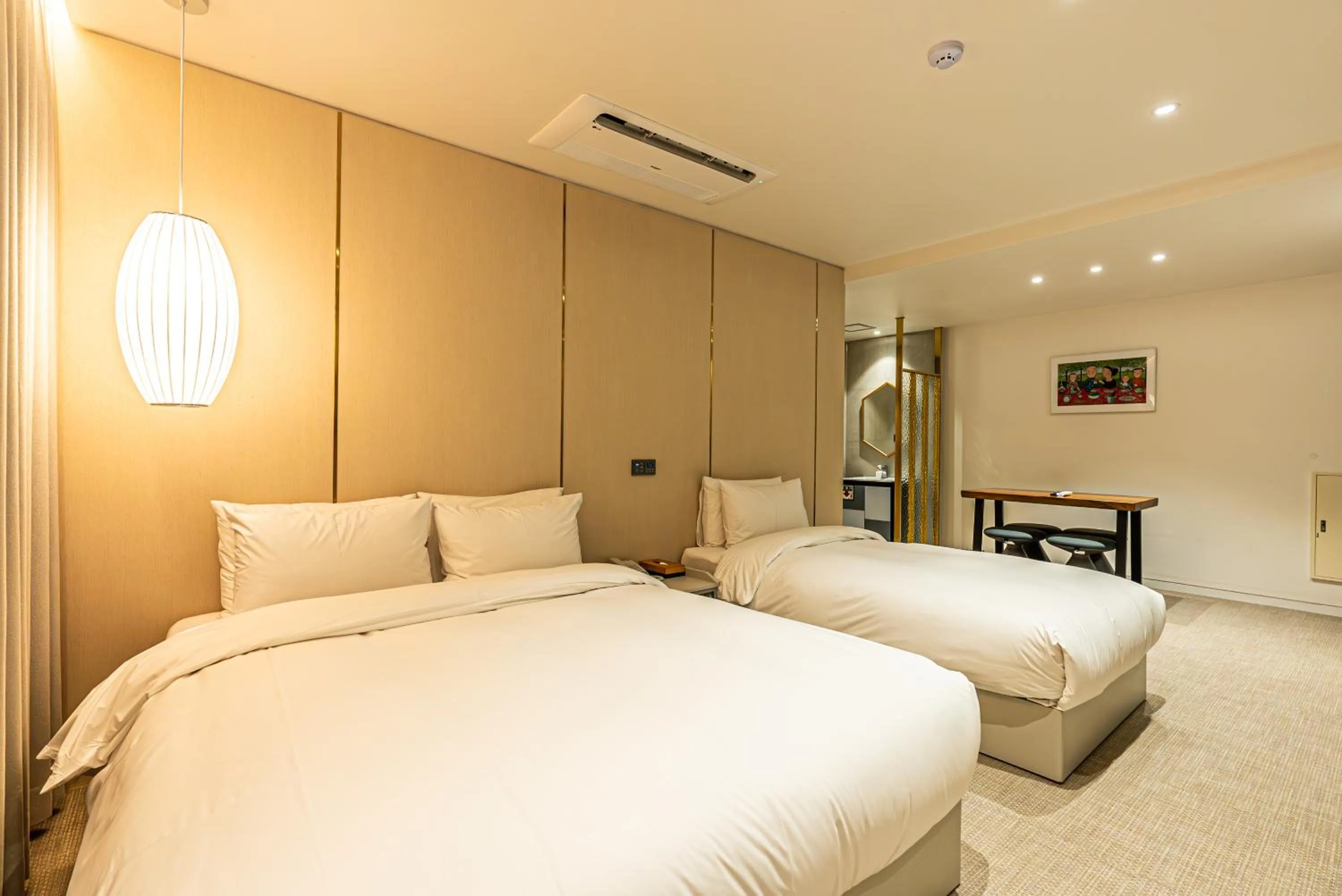 Bed in Hotel The Grang Seogwipo