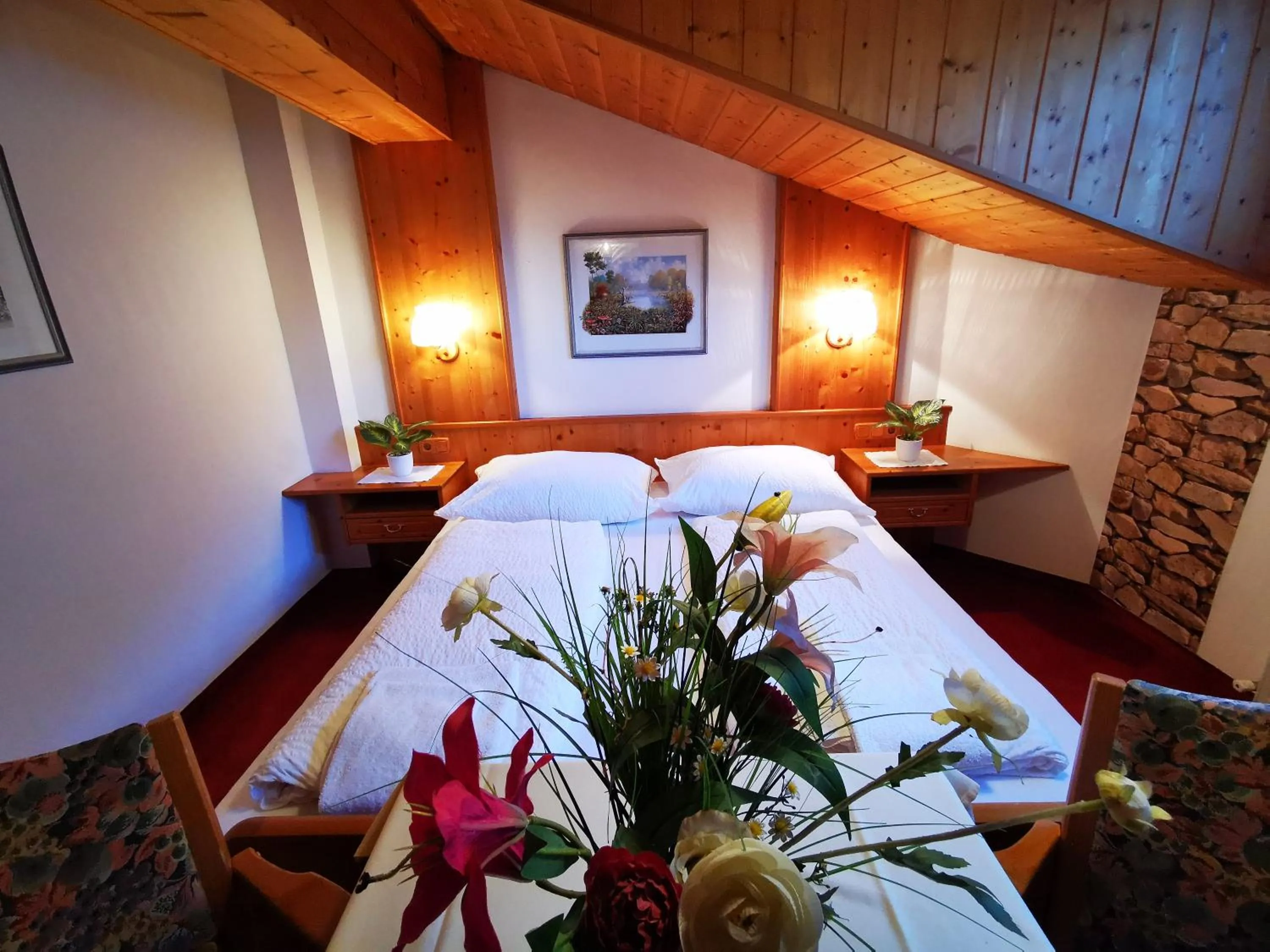 Bed in Gasthof Geronimo