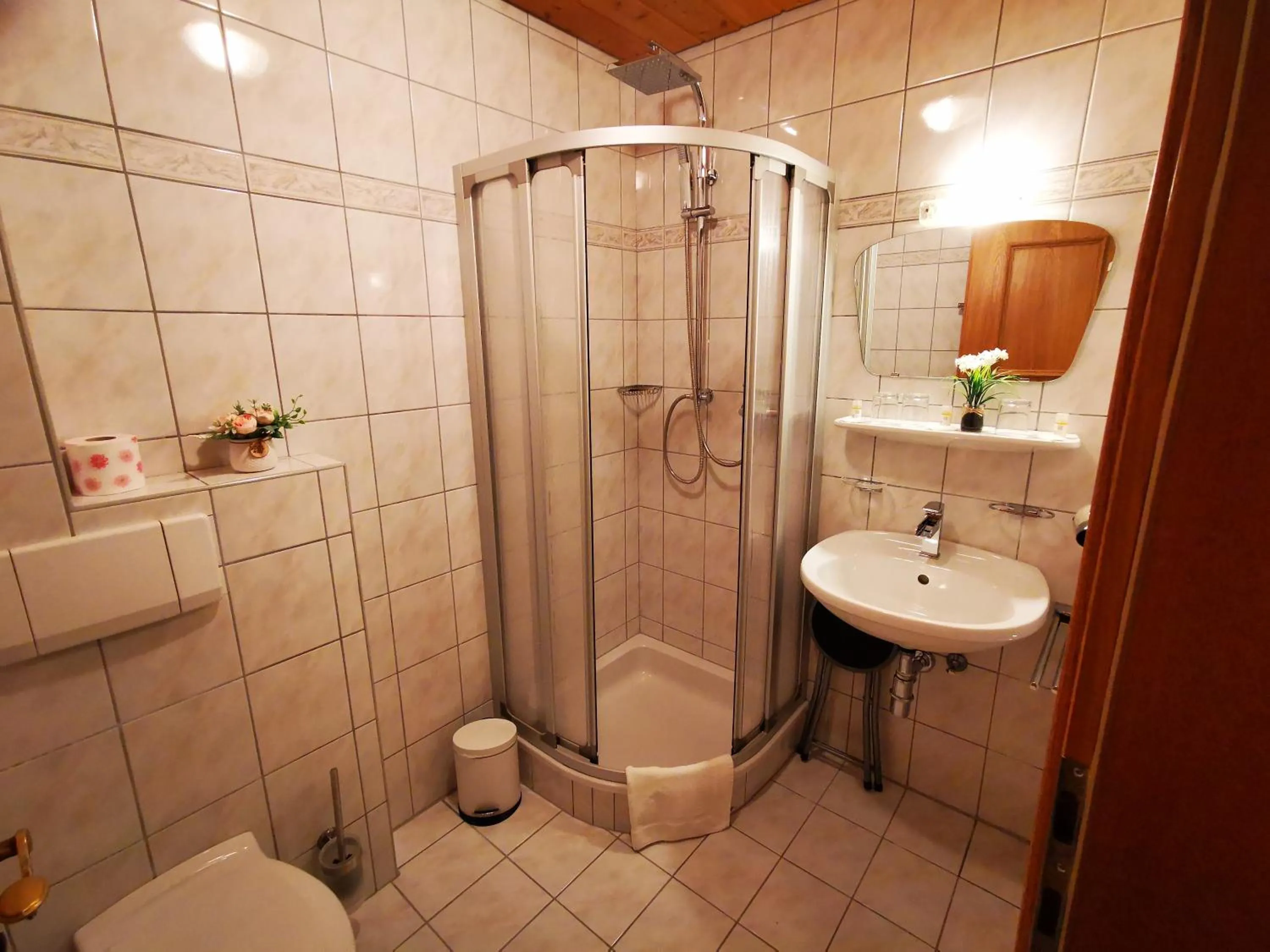 Shower in Gasthof Geronimo