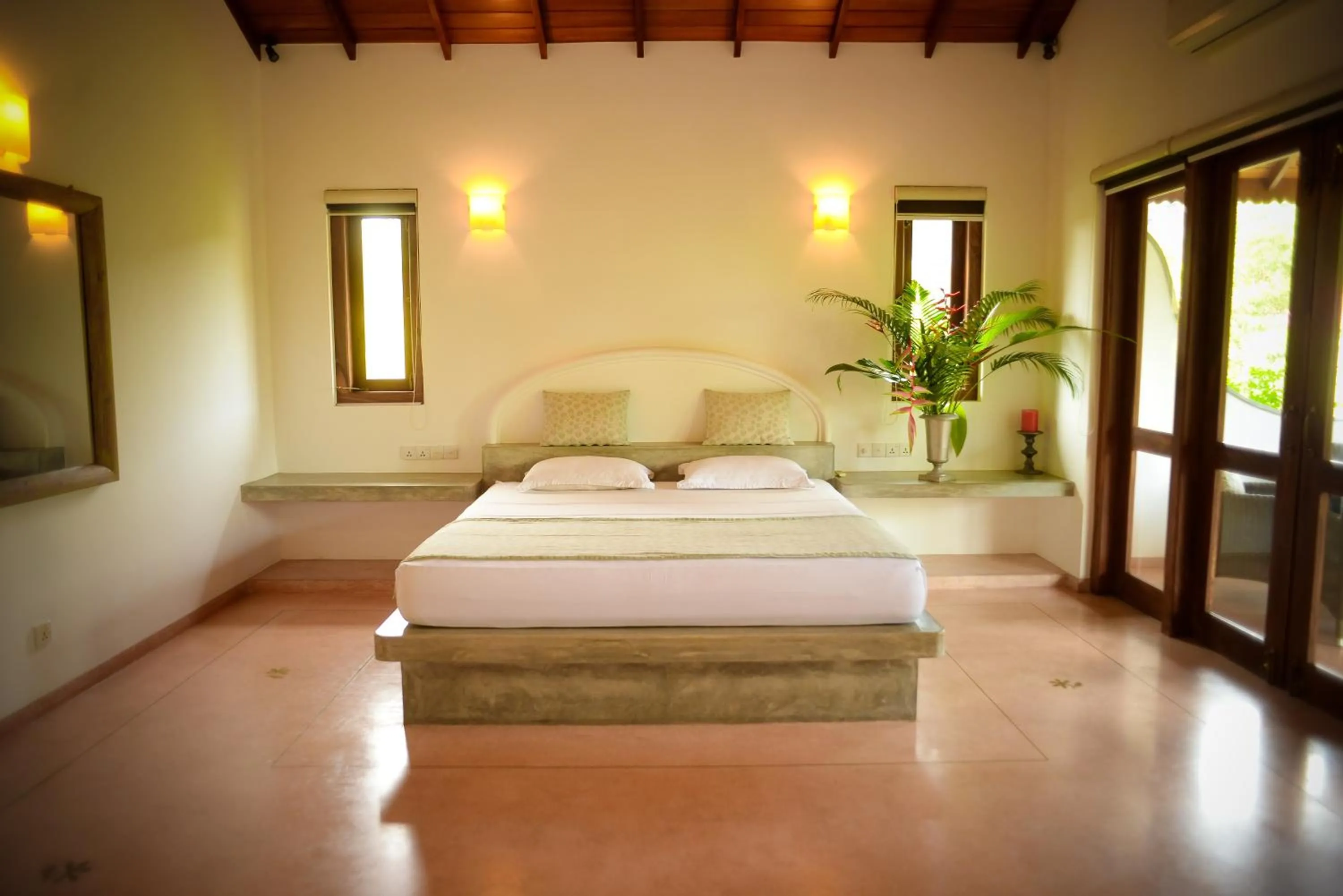 Bedroom, Bed in Kingfisher Bamboo Garden Villa