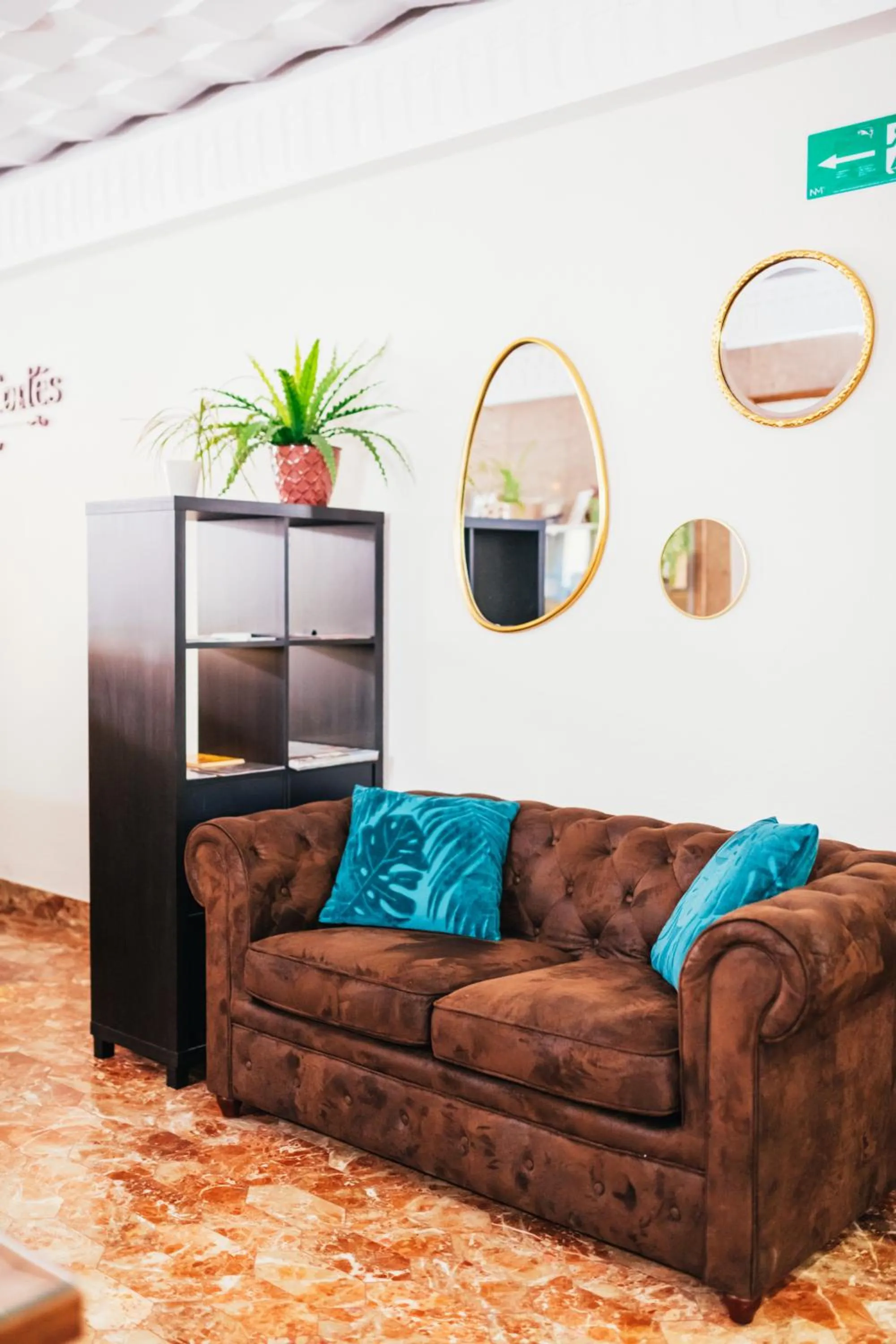 Lobby or reception in Hostal Cortés