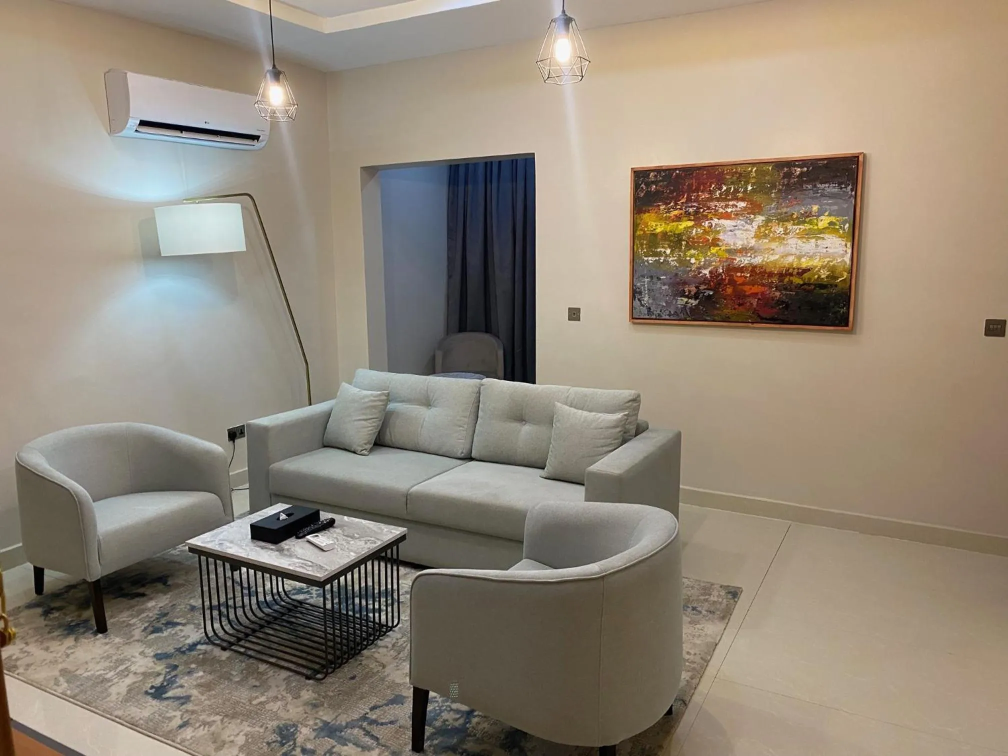 Living room in Wali's Suites