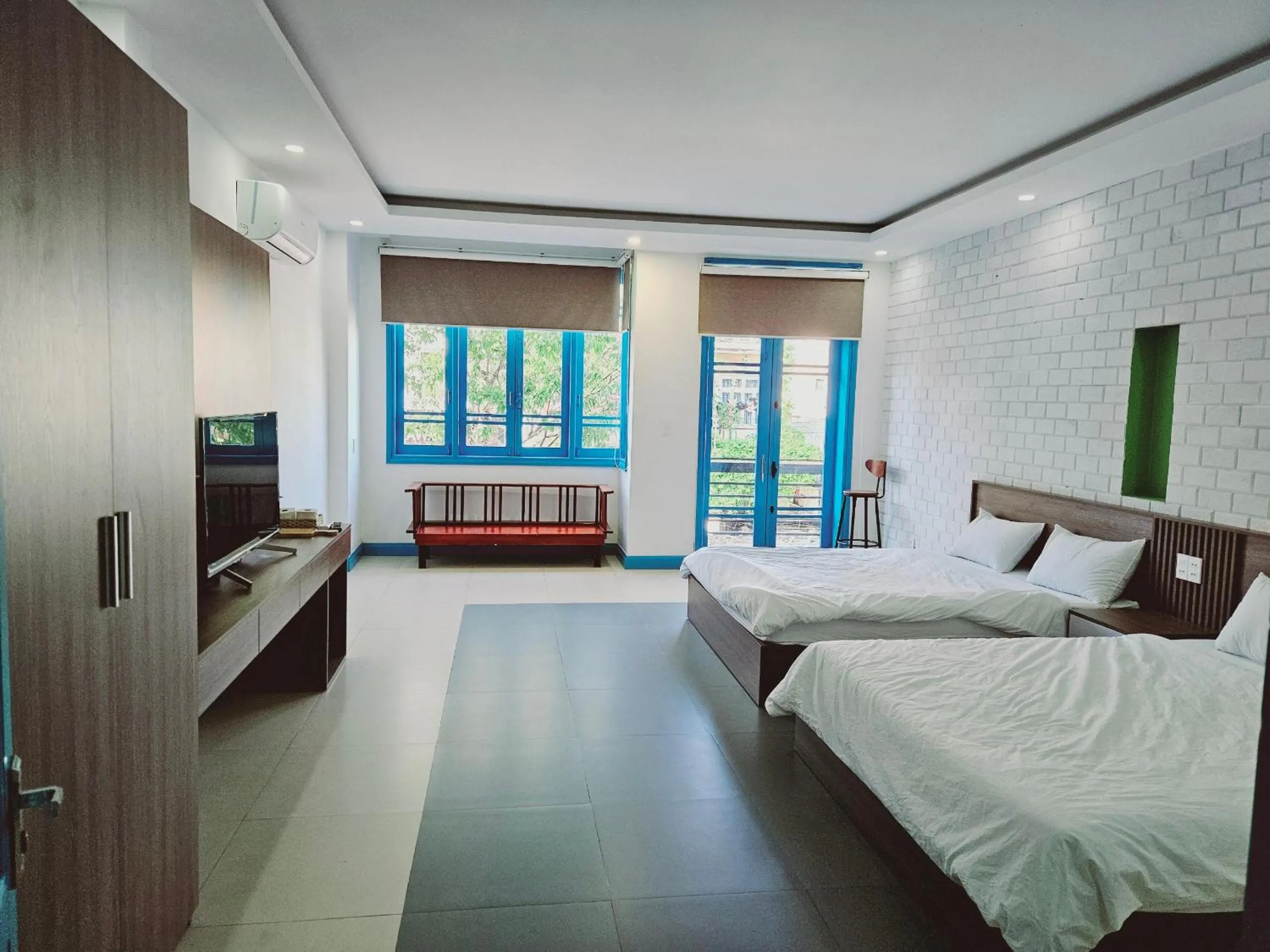 Photo of the whole room, Bed in An's Family Homestay Hoi An - 5mins walk to Hoi An Ancient Town