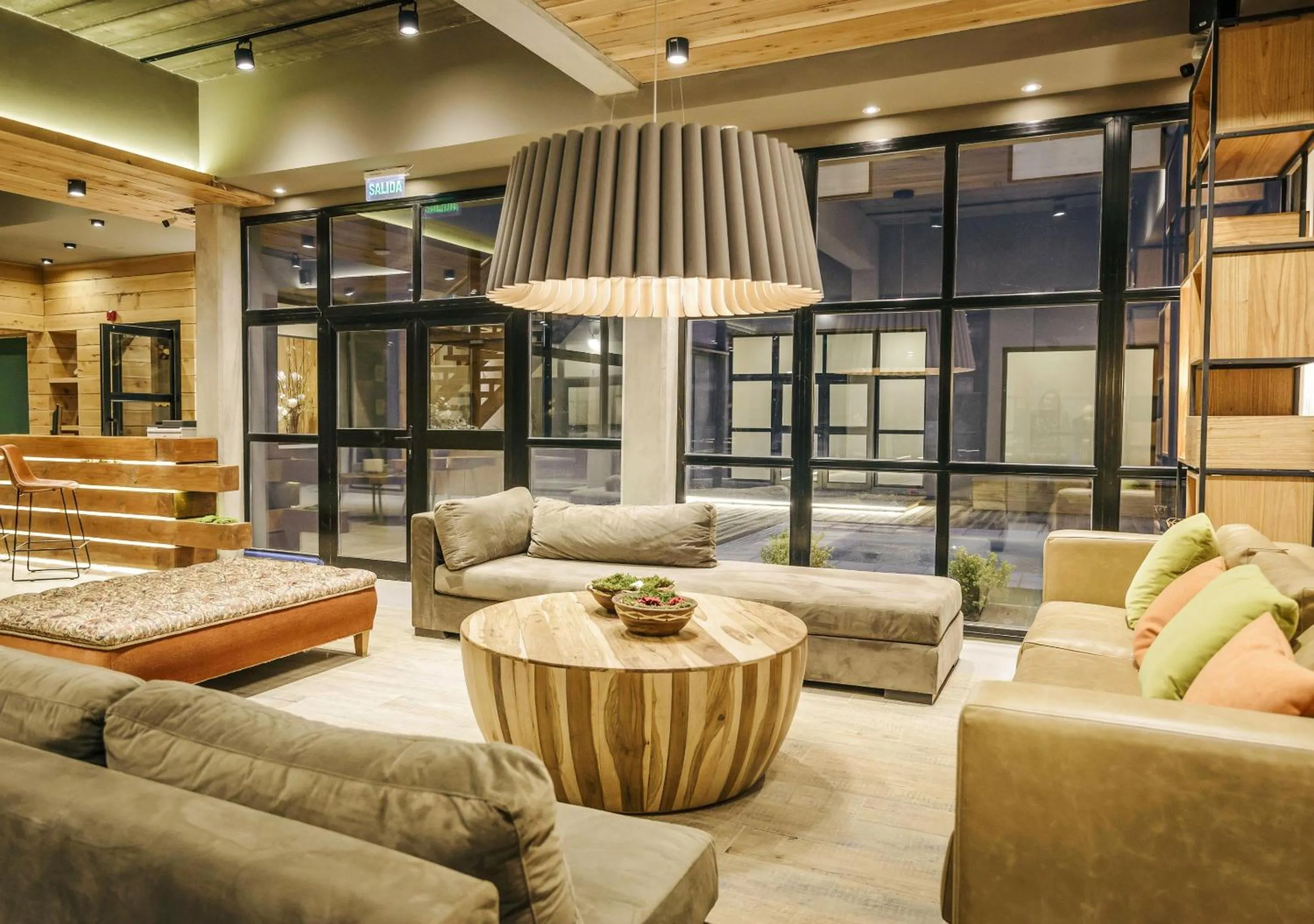 Seating area in Gluck Patagonia Aparts