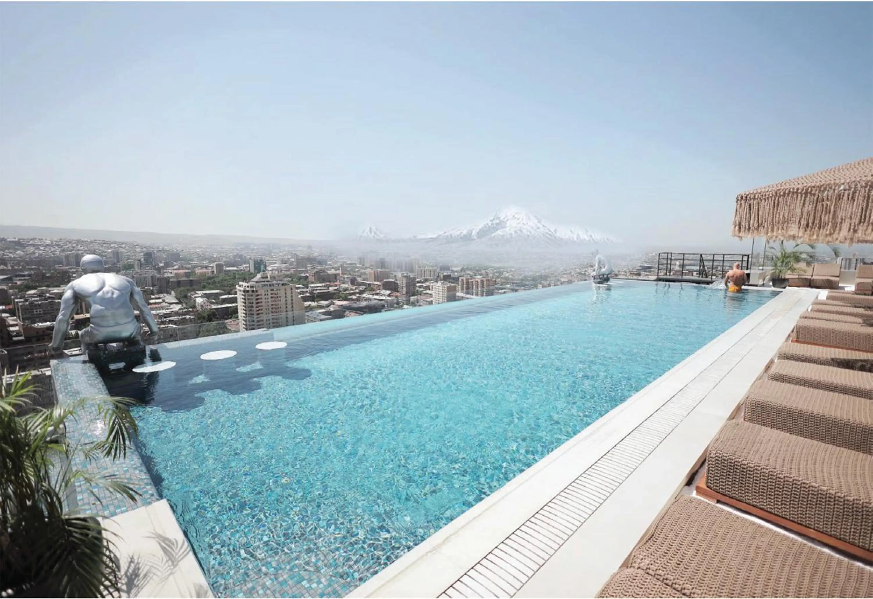 Swimming pool in Seven Visions Resort and Places, the Dvin