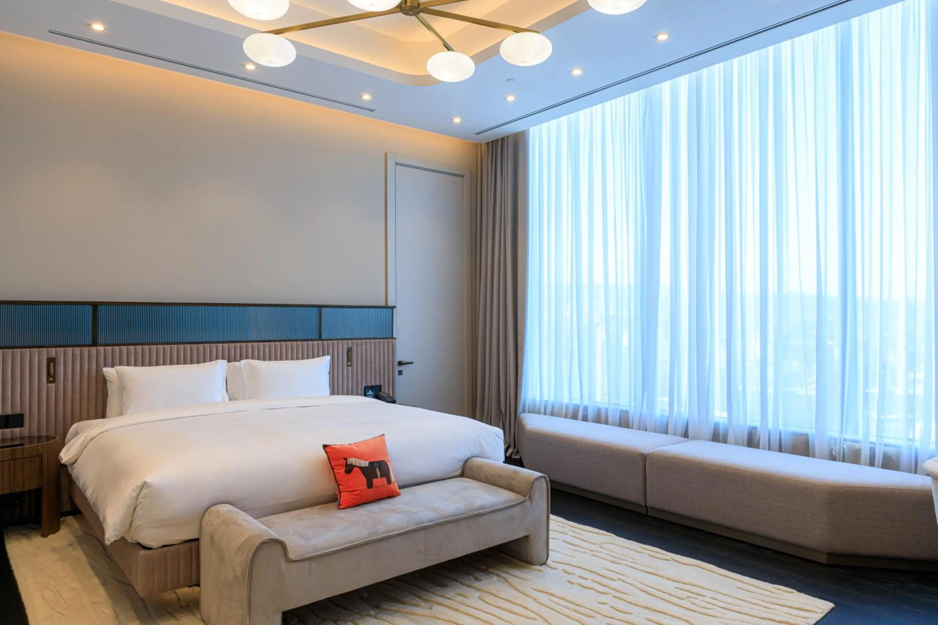 Bed in Seven Visions Resort and Places, the Dvin