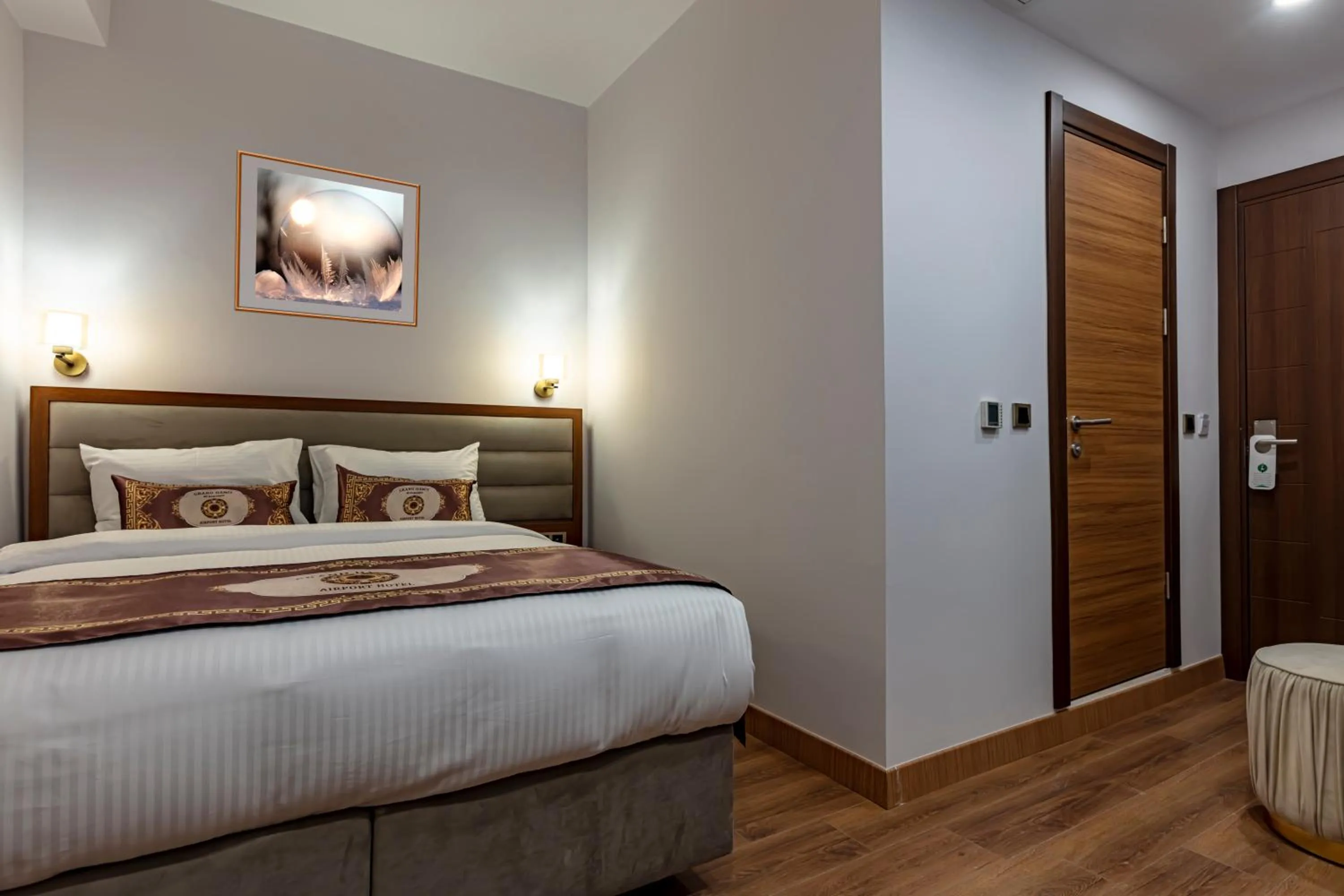 Bed in GRAND HAMİT By Karadayı Airport Hotel
