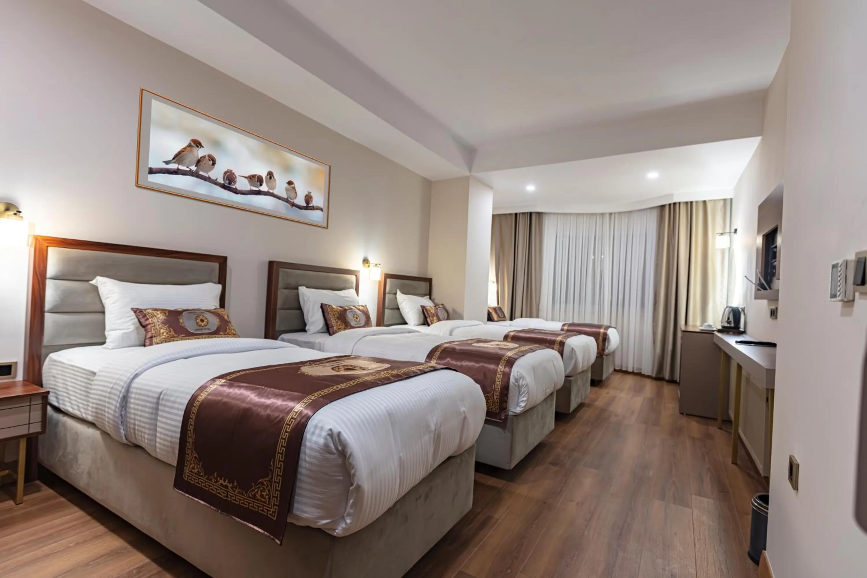 Bed in GRAND HAMİT By Karadayı Airport Hotel