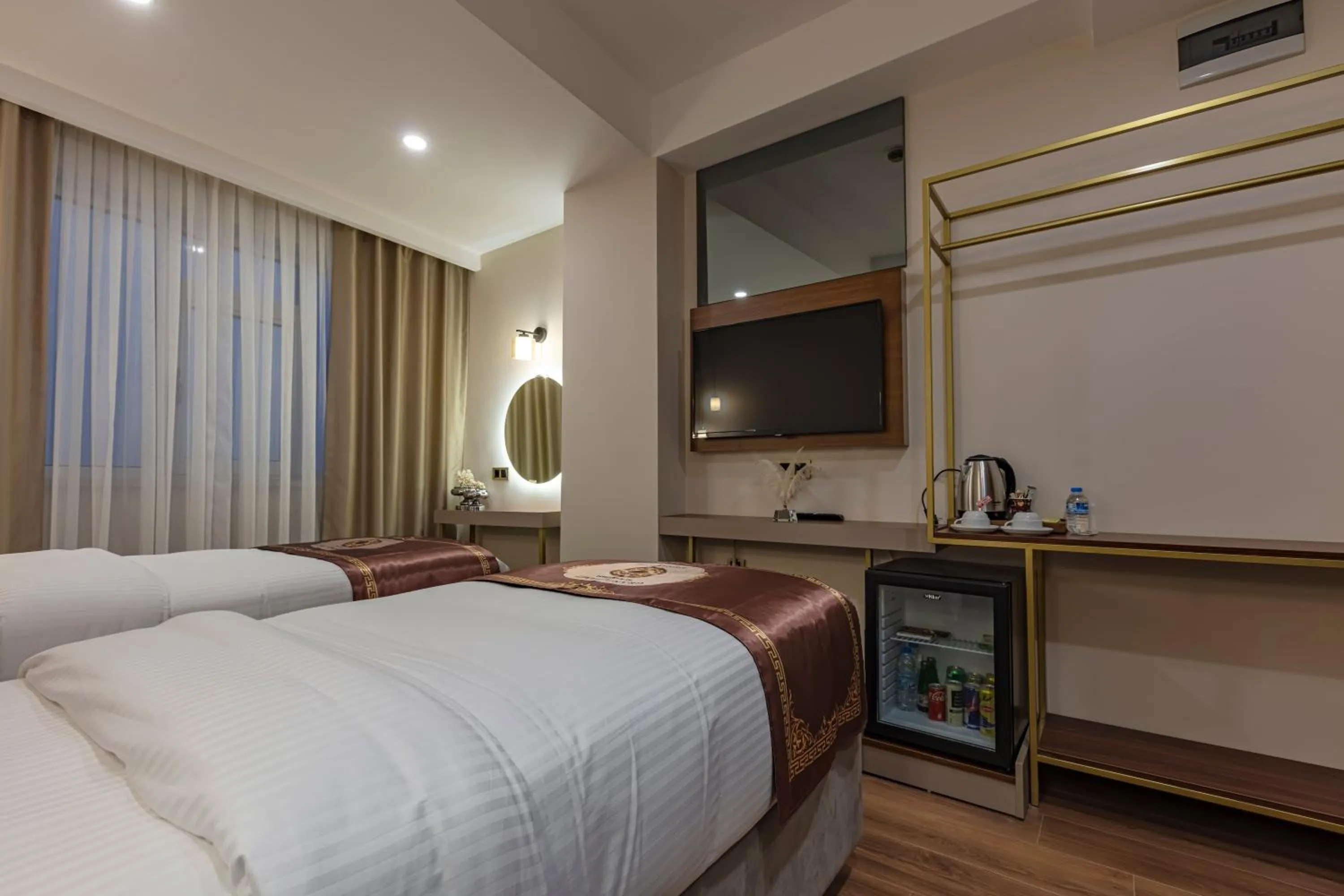 Bed in GRAND HAMİT By Karadayı Airport Hotel