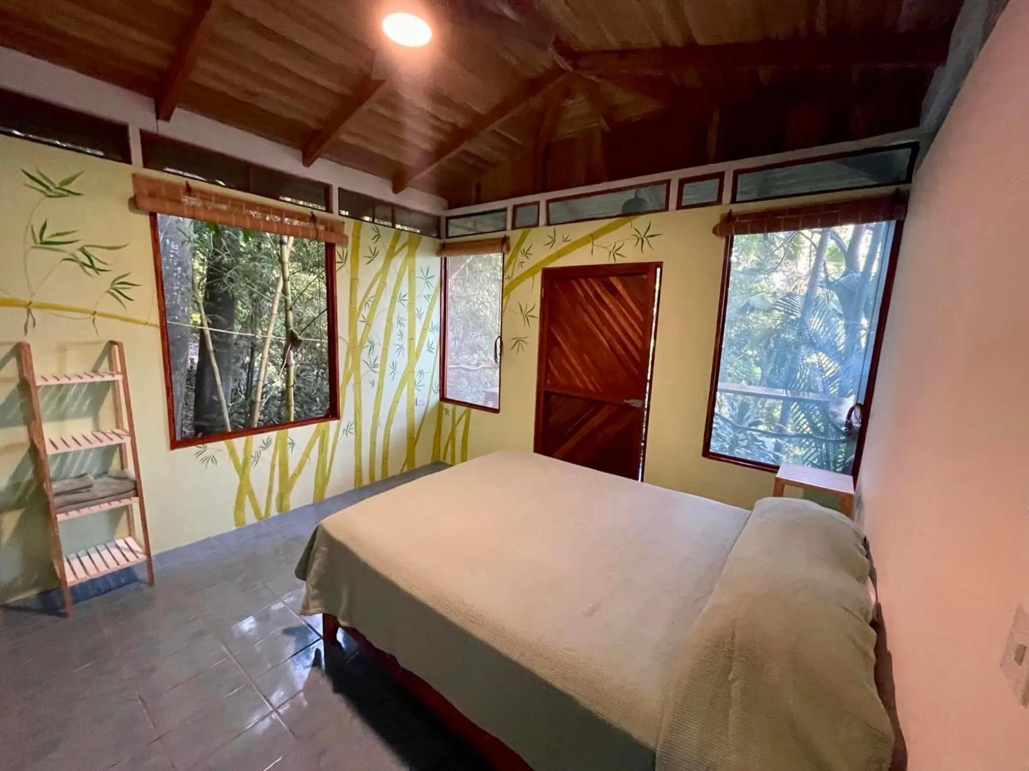 Bed in The Chorotega Hotel, Montezuma