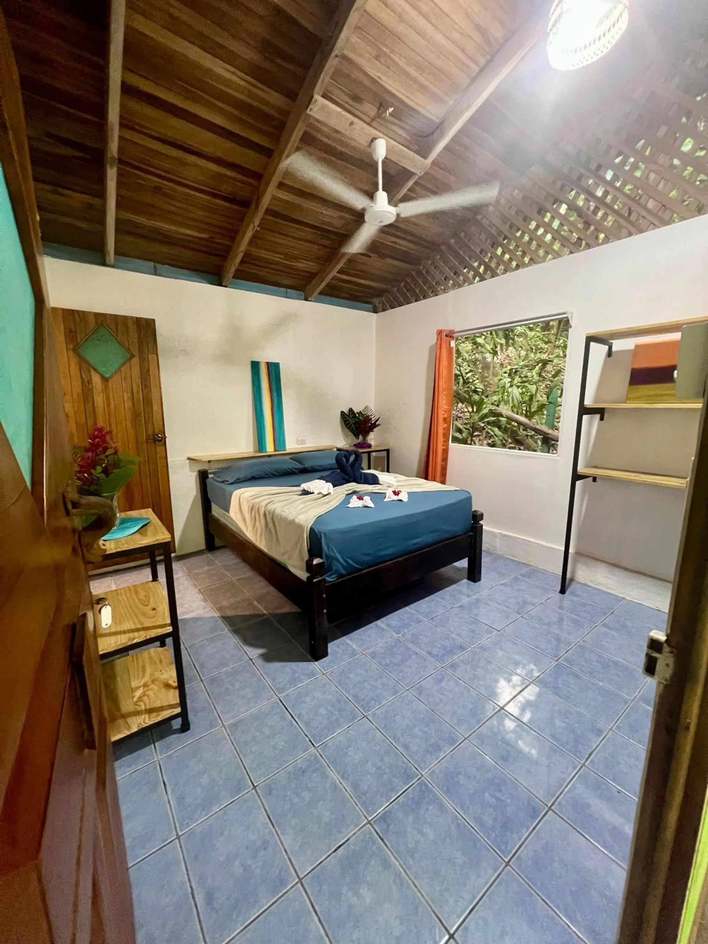 Bed in The Chorotega Hotel, Montezuma