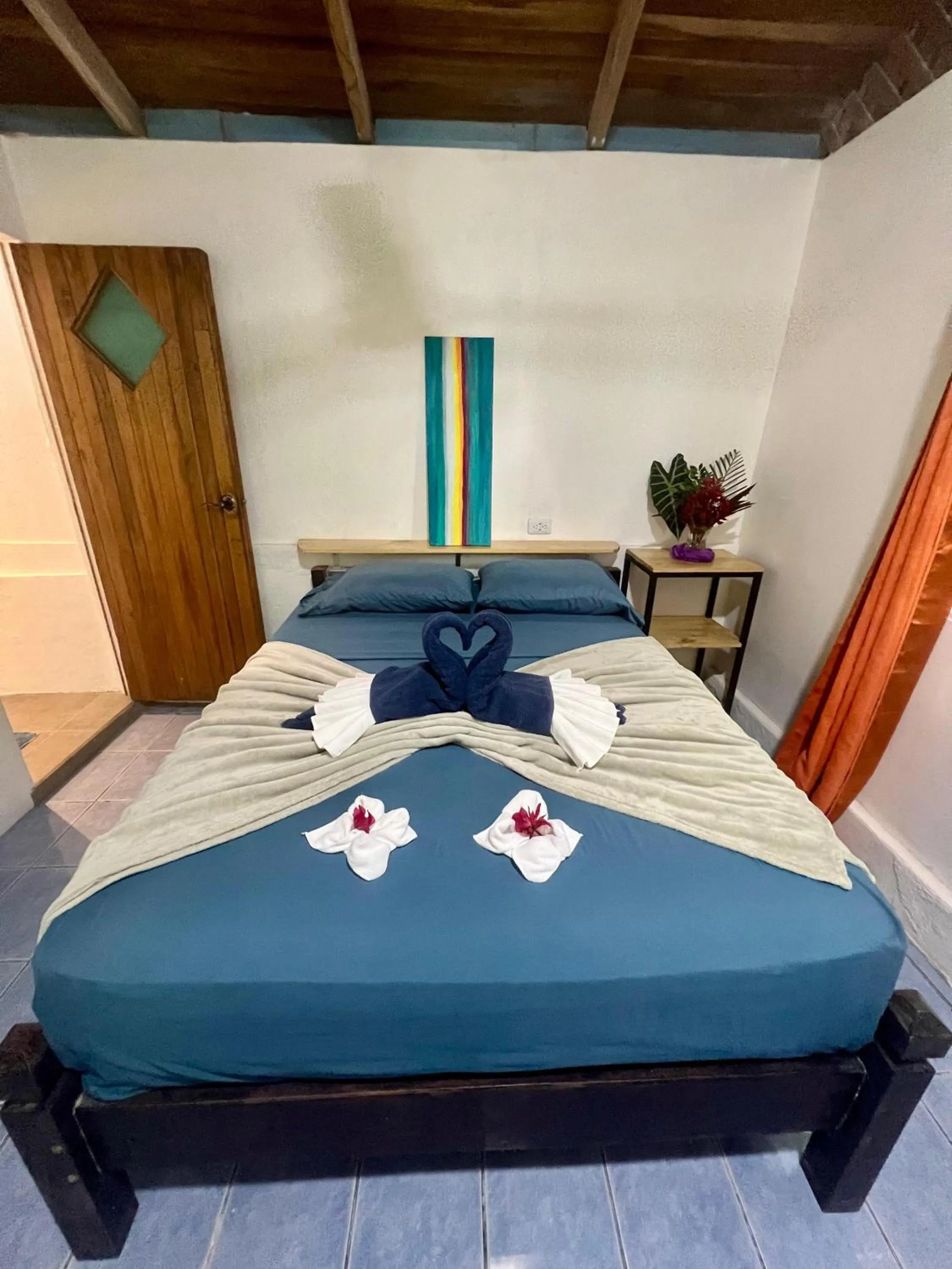 Bed in The Chorotega Hotel, Montezuma