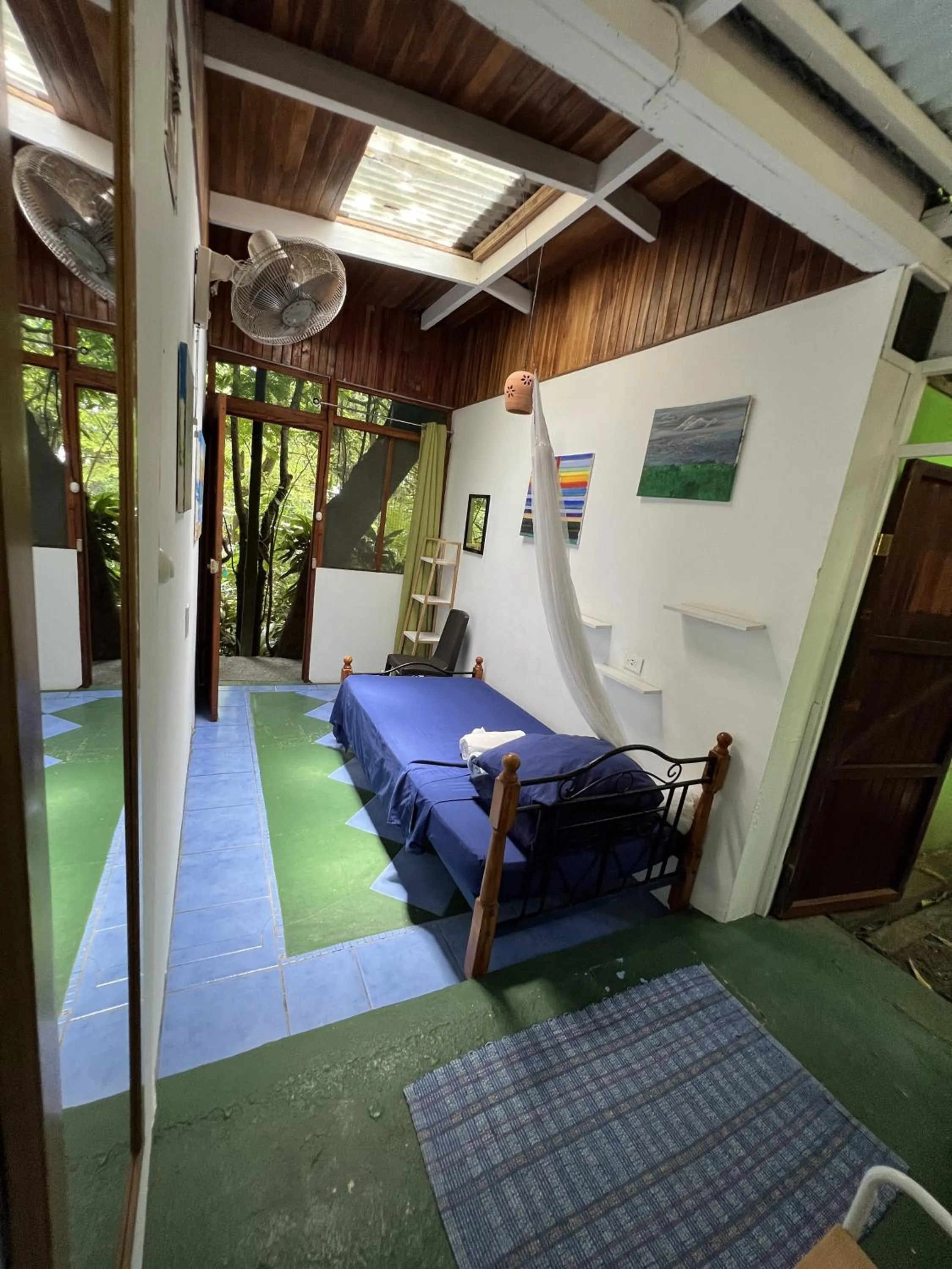 Bed in The Chorotega Hotel, Montezuma